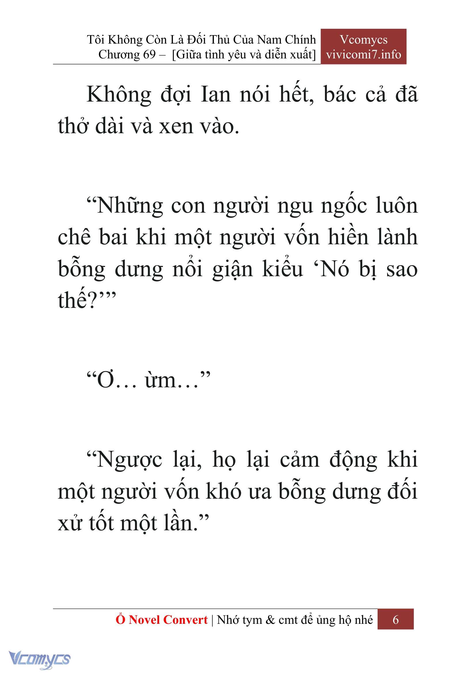 [Novel] Tôi Không Còn Là Đối Thủ Của Nam Chính Chap 69 - Trang 2