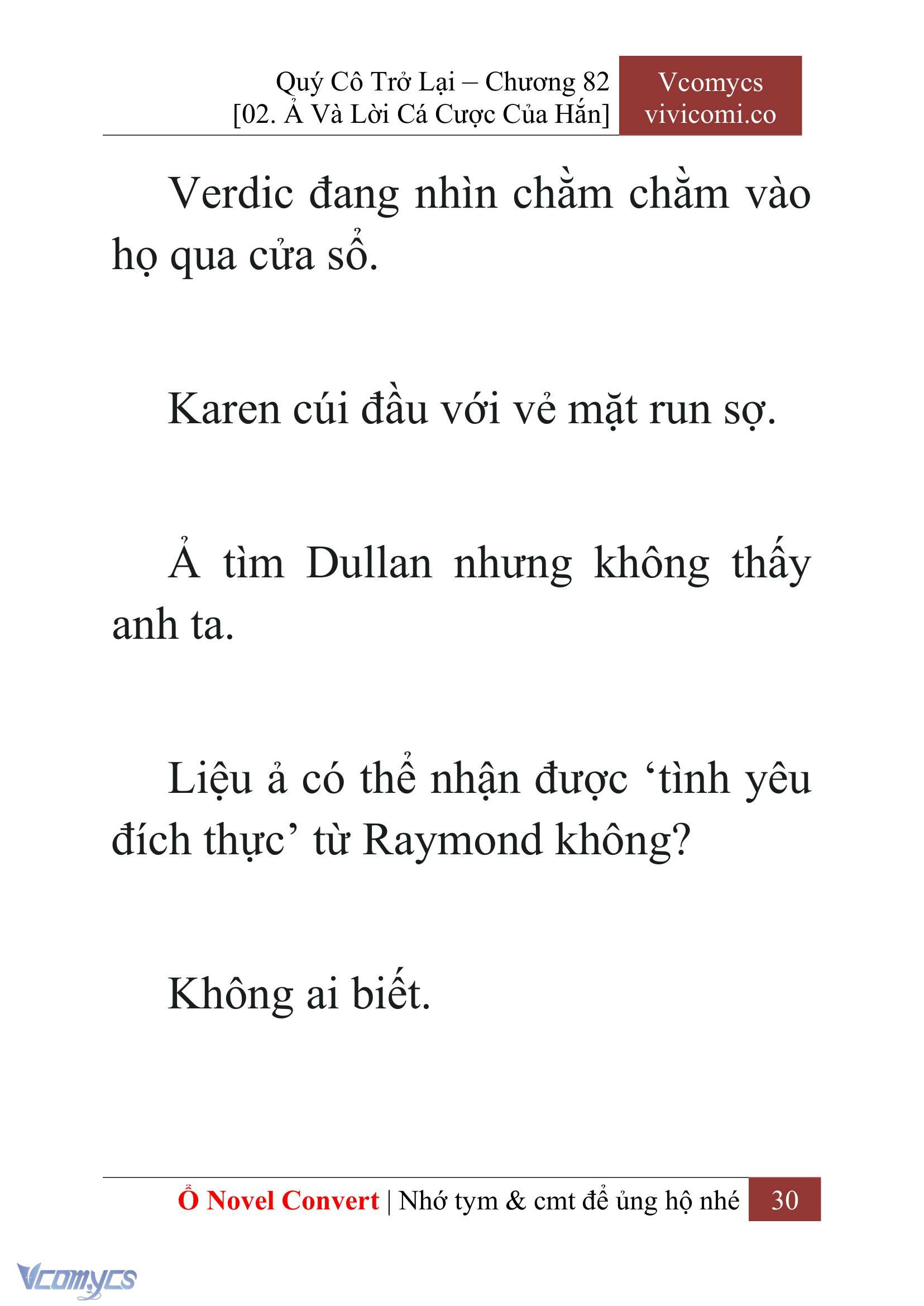 [Novel] Quý Cô Trở Lại Chap 82 - Trang 2