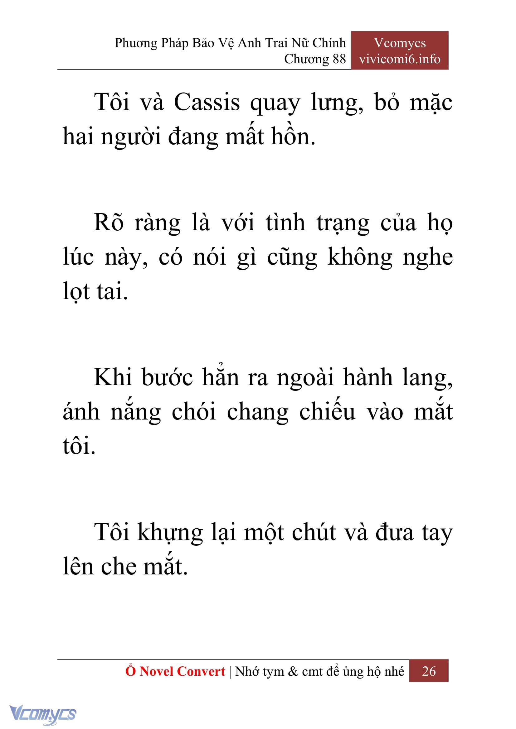 [Novel] Phương Pháp Bảo Vệ Anh Trai Nữ Chính Chap 88 - Trang 2