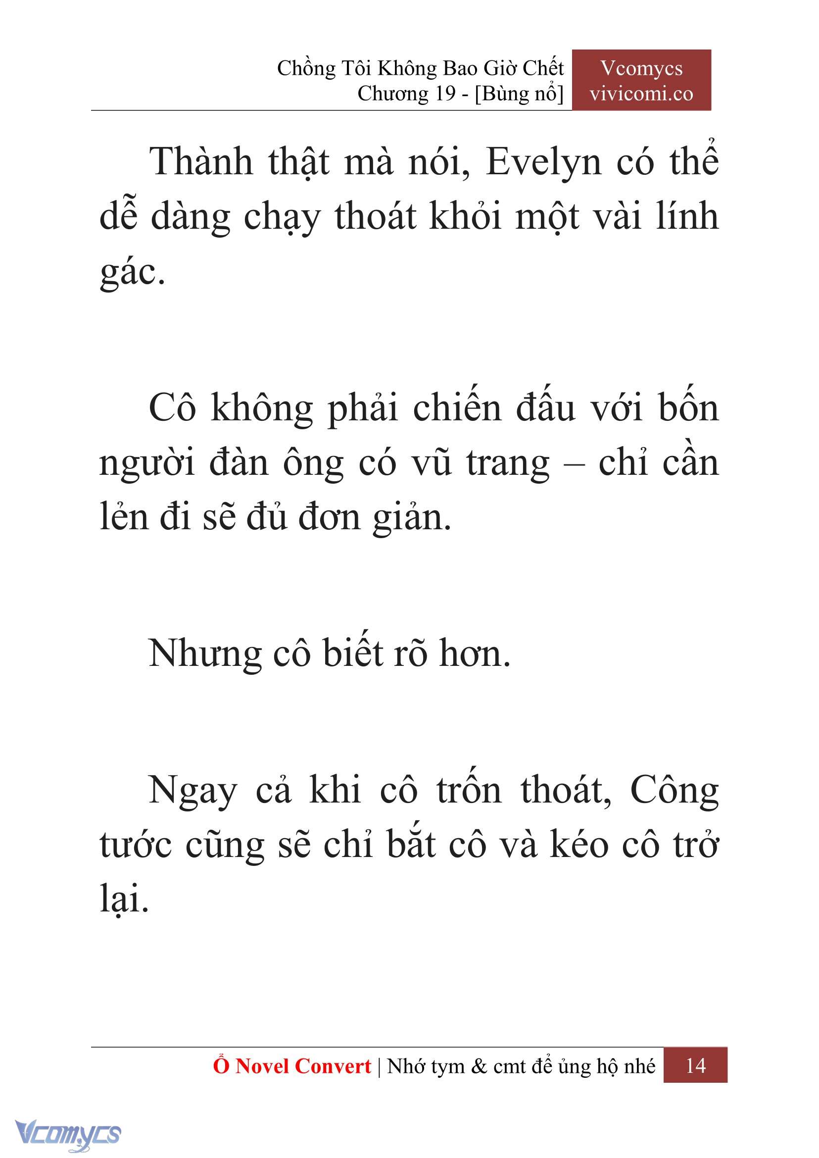[Novel] Chồng Tôi Không Bao Giờ Chết Chap 19 - Trang 2