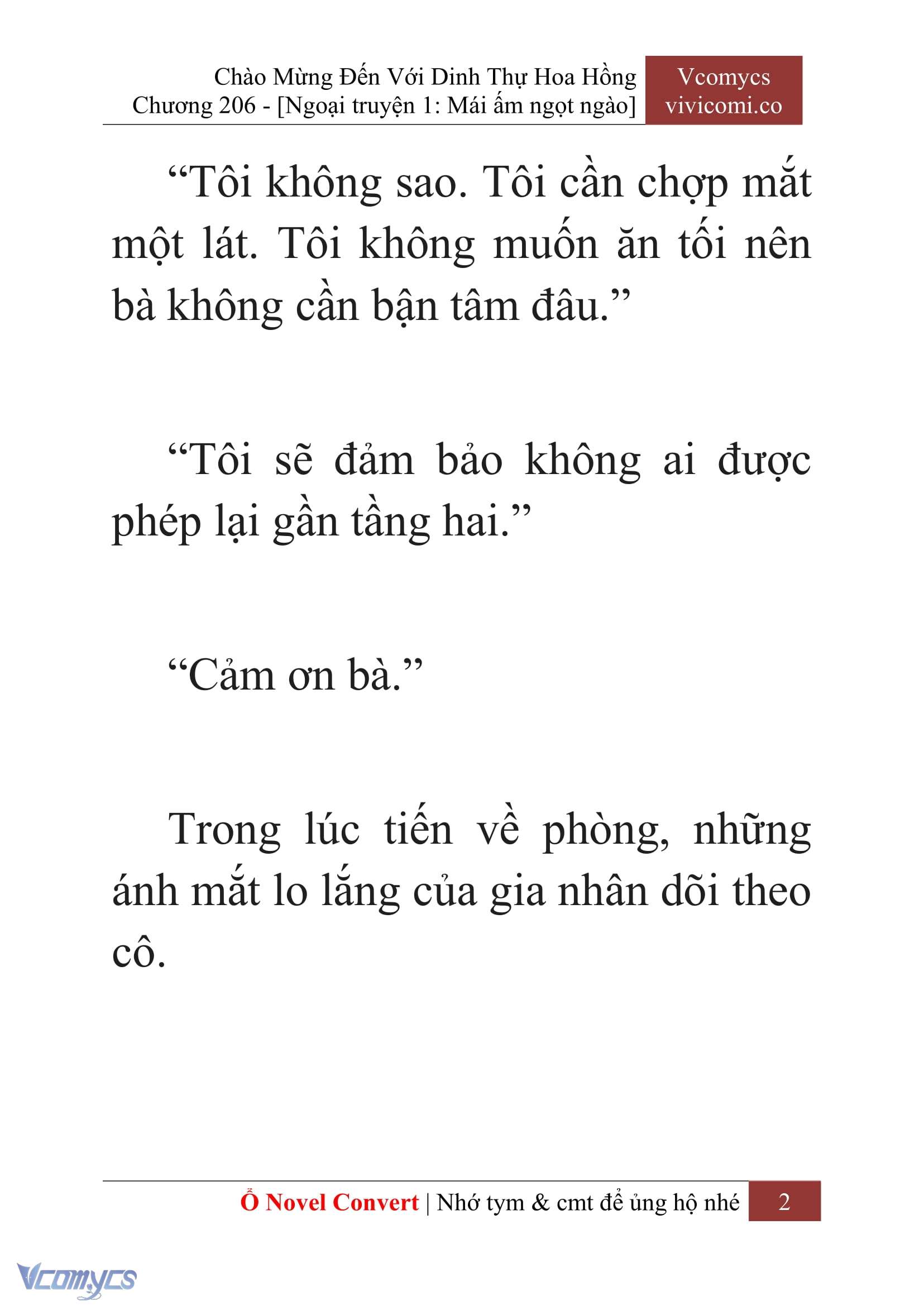 [Novel] Chào Mừng Đến Với Dinh Thự Hoa Hồng Chap 206 - Trang 2
