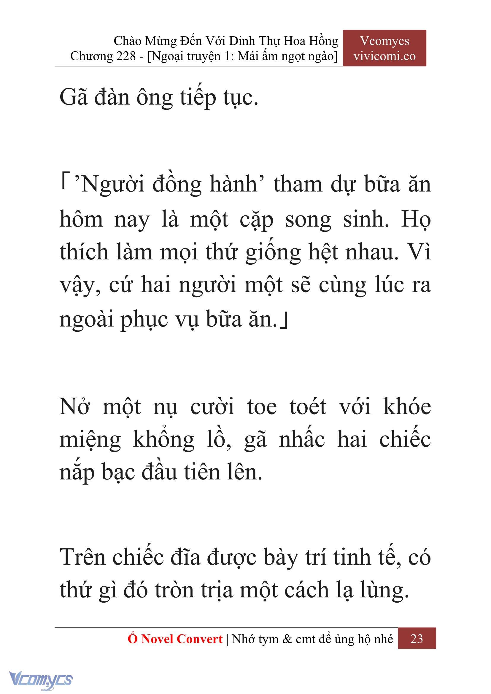 [Novel] Chào Mừng Đến Với Dinh Thự Hoa Hồng Chap 228 - Trang 2