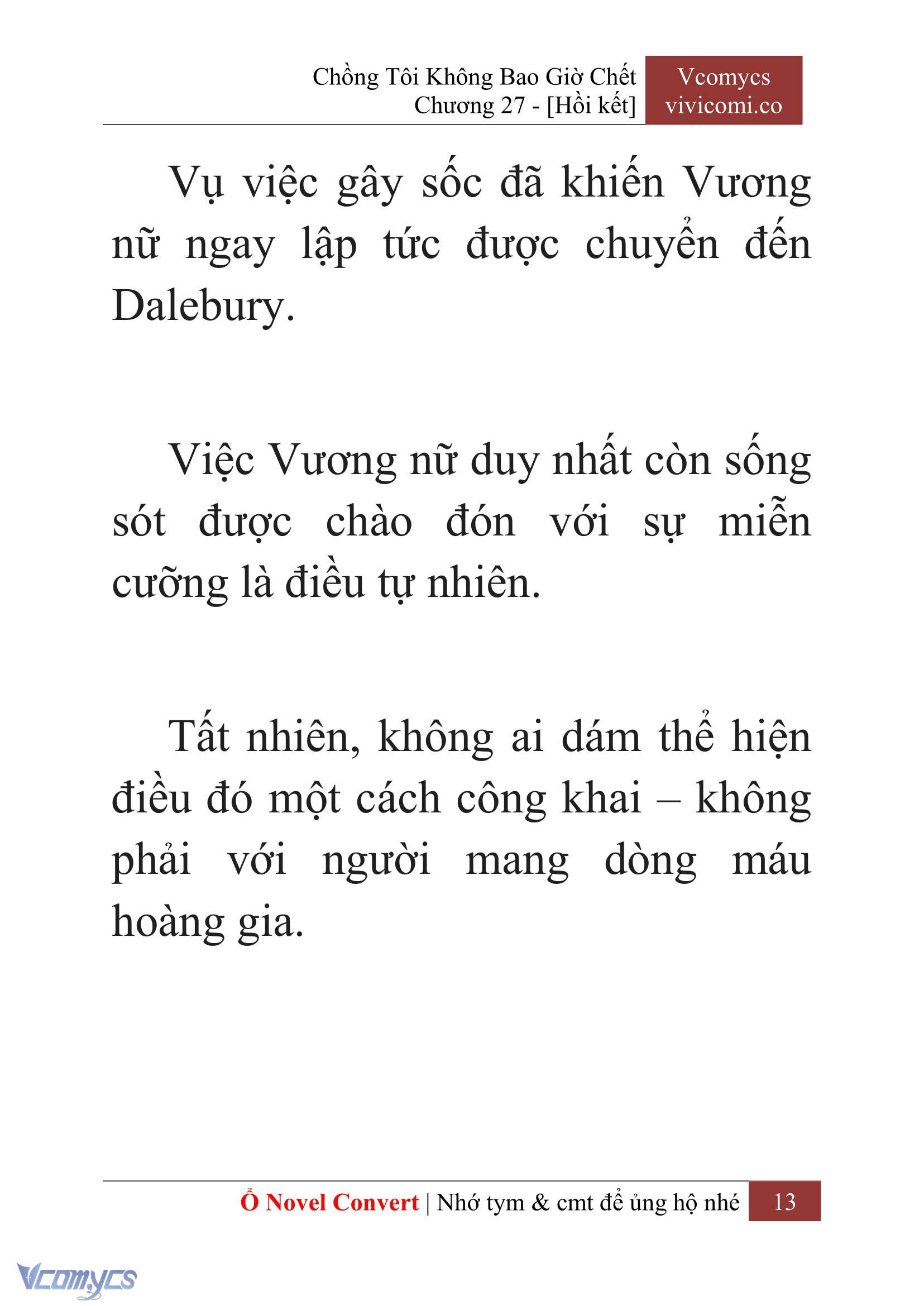 [Novel] Chồng Tôi Không Bao Giờ Chết Chap 27 - Trang 2