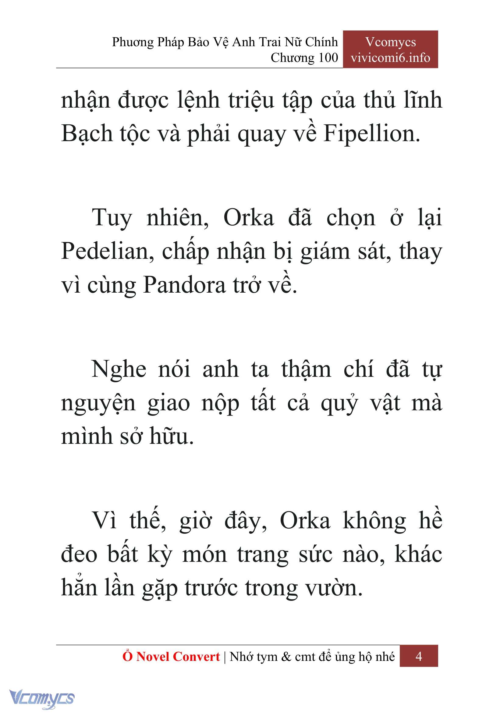 [Novel] Phương Pháp Bảo Vệ Anh Trai Nữ Chính Chap 100 - Trang 2
