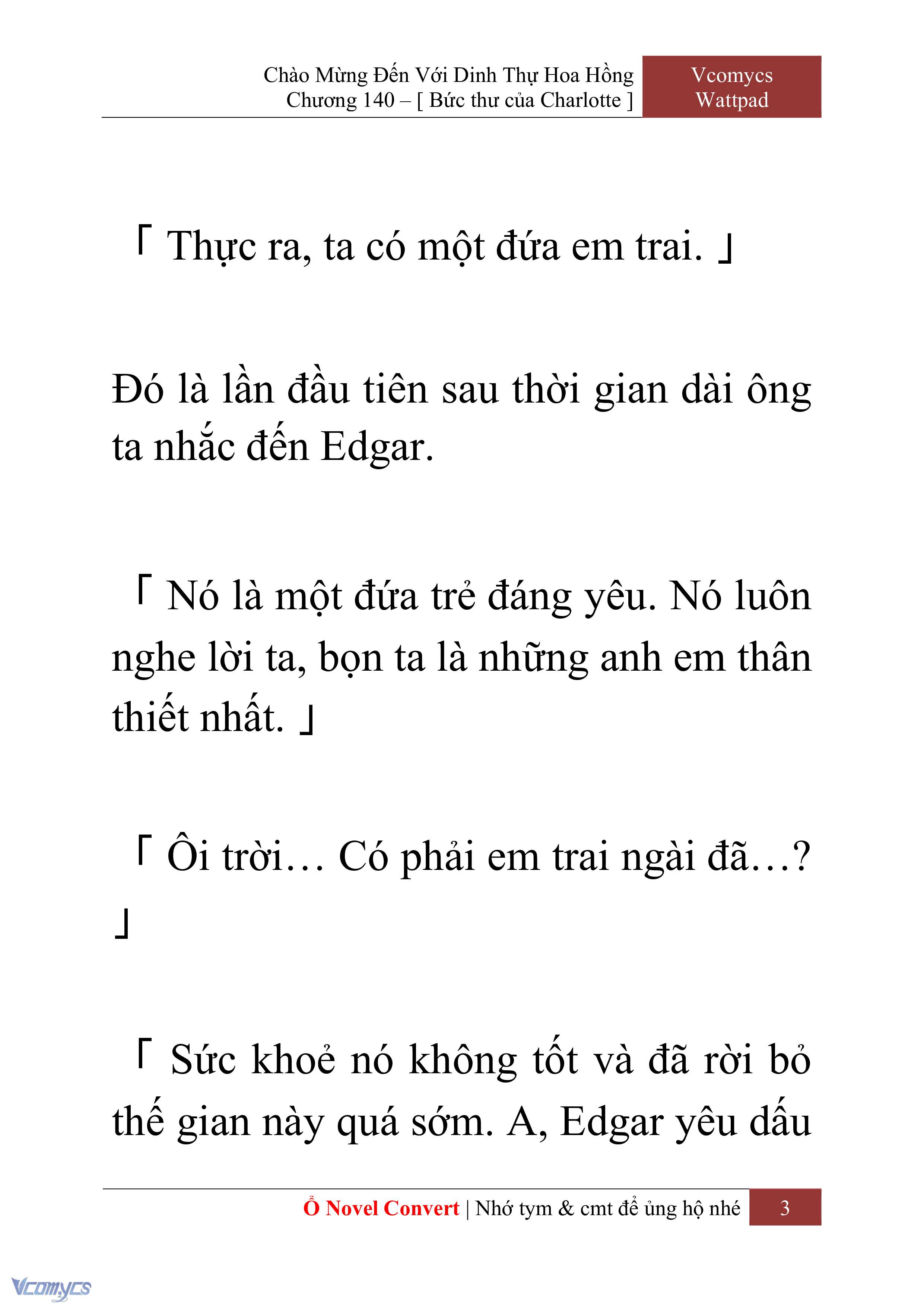 [Novel] Chào Mừng Đến Với Dinh Thự Hoa Hồng Chap 140 - Trang 2