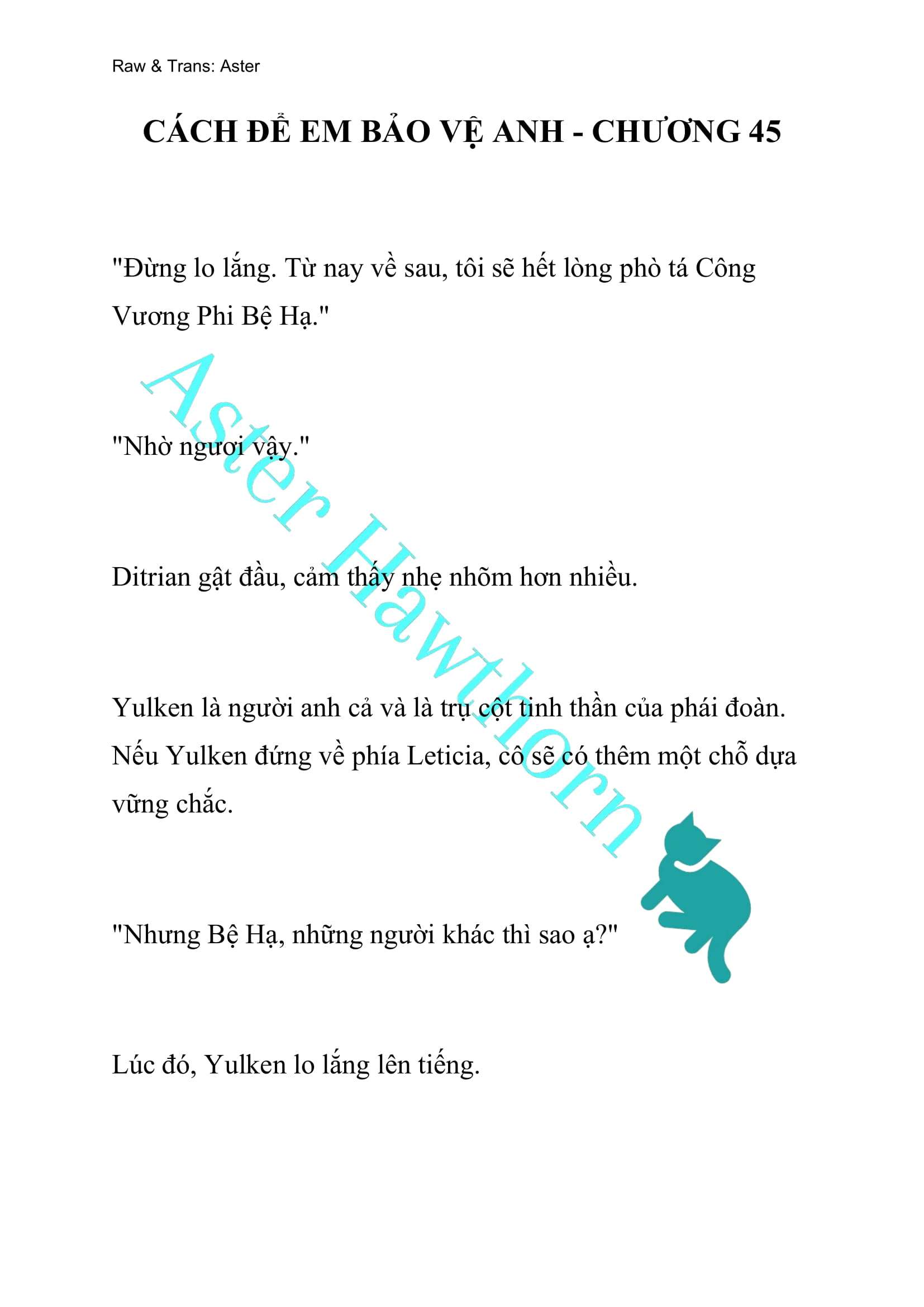 [NOVEL] Cách Để Em Bảo Vệ Anh Chap 45 - Trang 2