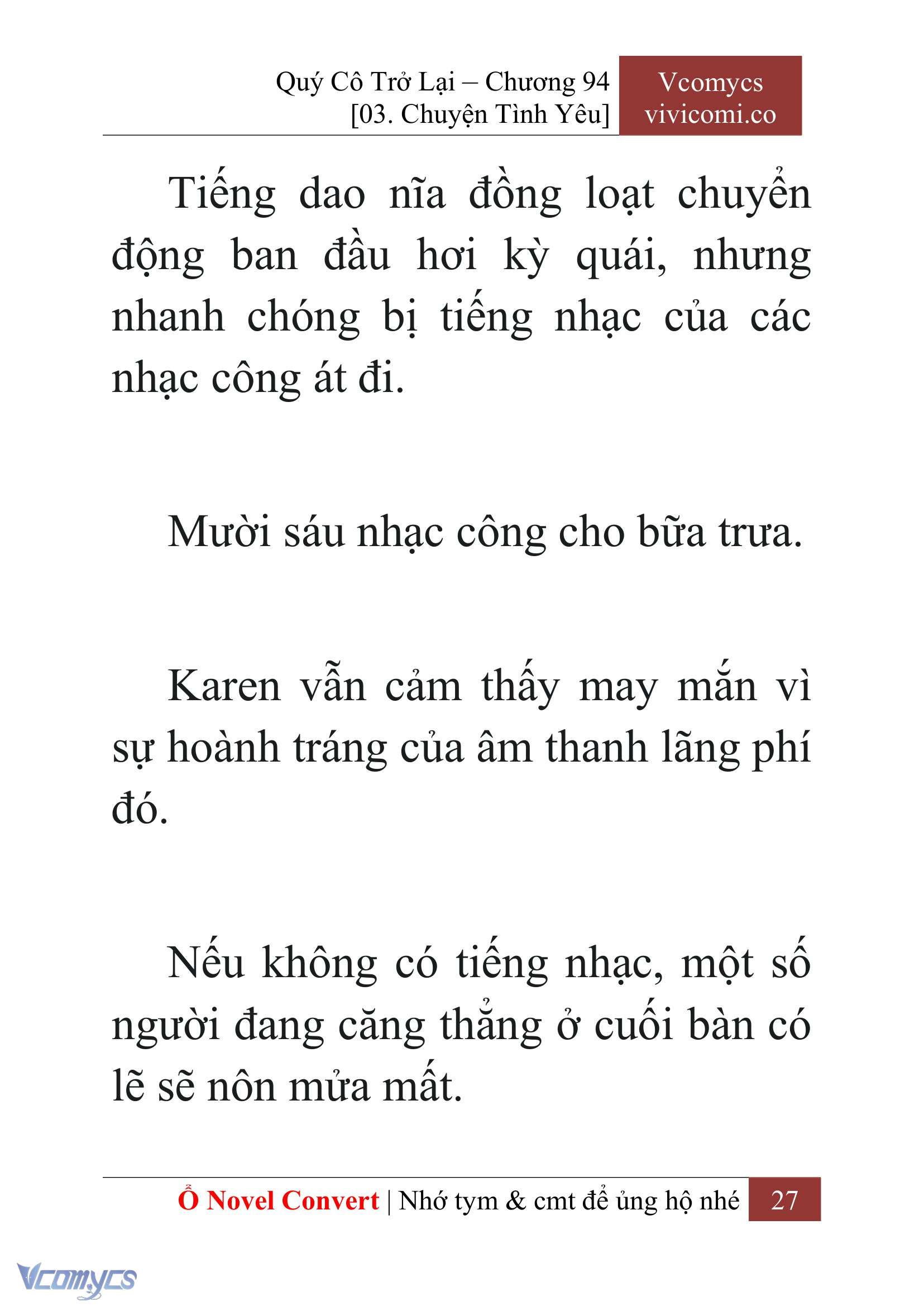 [Novel] Quý Cô Trở Lại Chap 94 - Trang 2