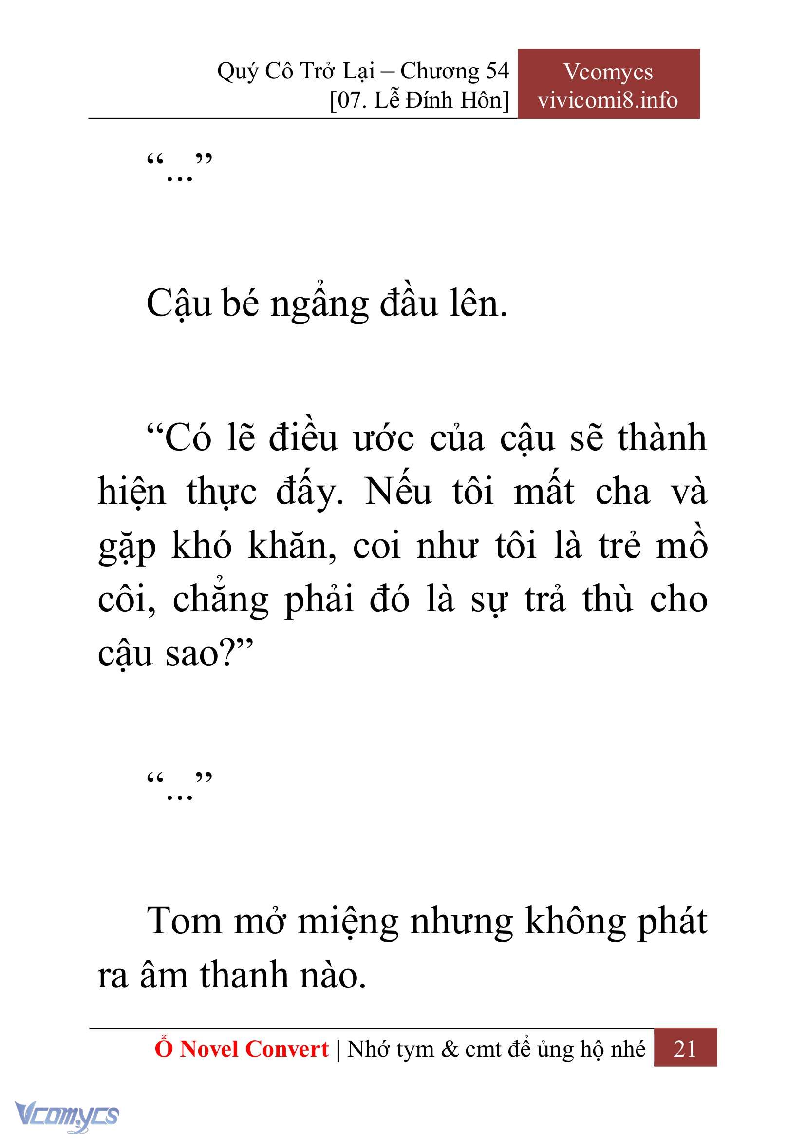 [Novel] Quý Cô Trở Lại Chap 54 - Trang 2