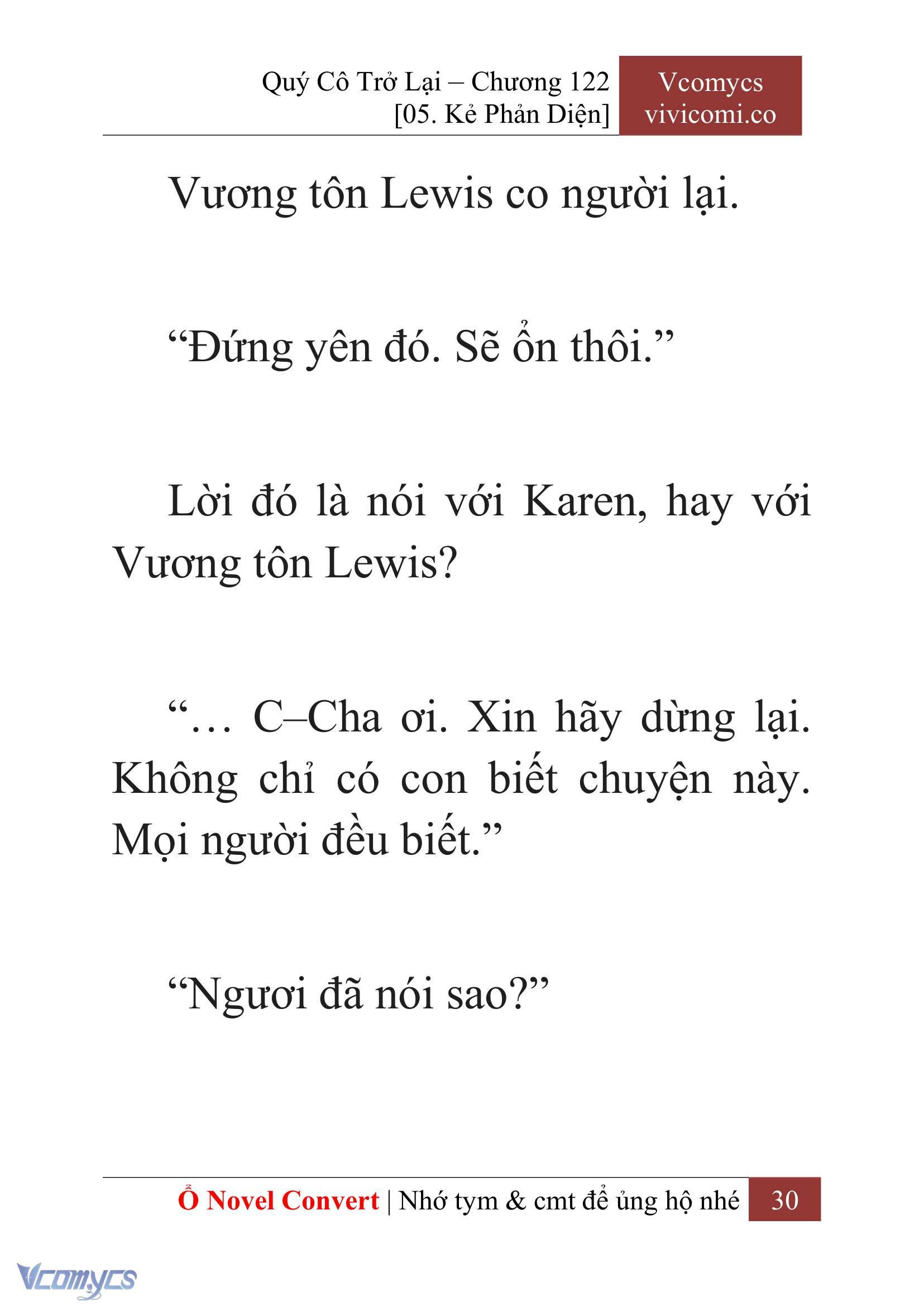 [Novel] Quý Cô Trở Lại Chap 122 - Trang 2