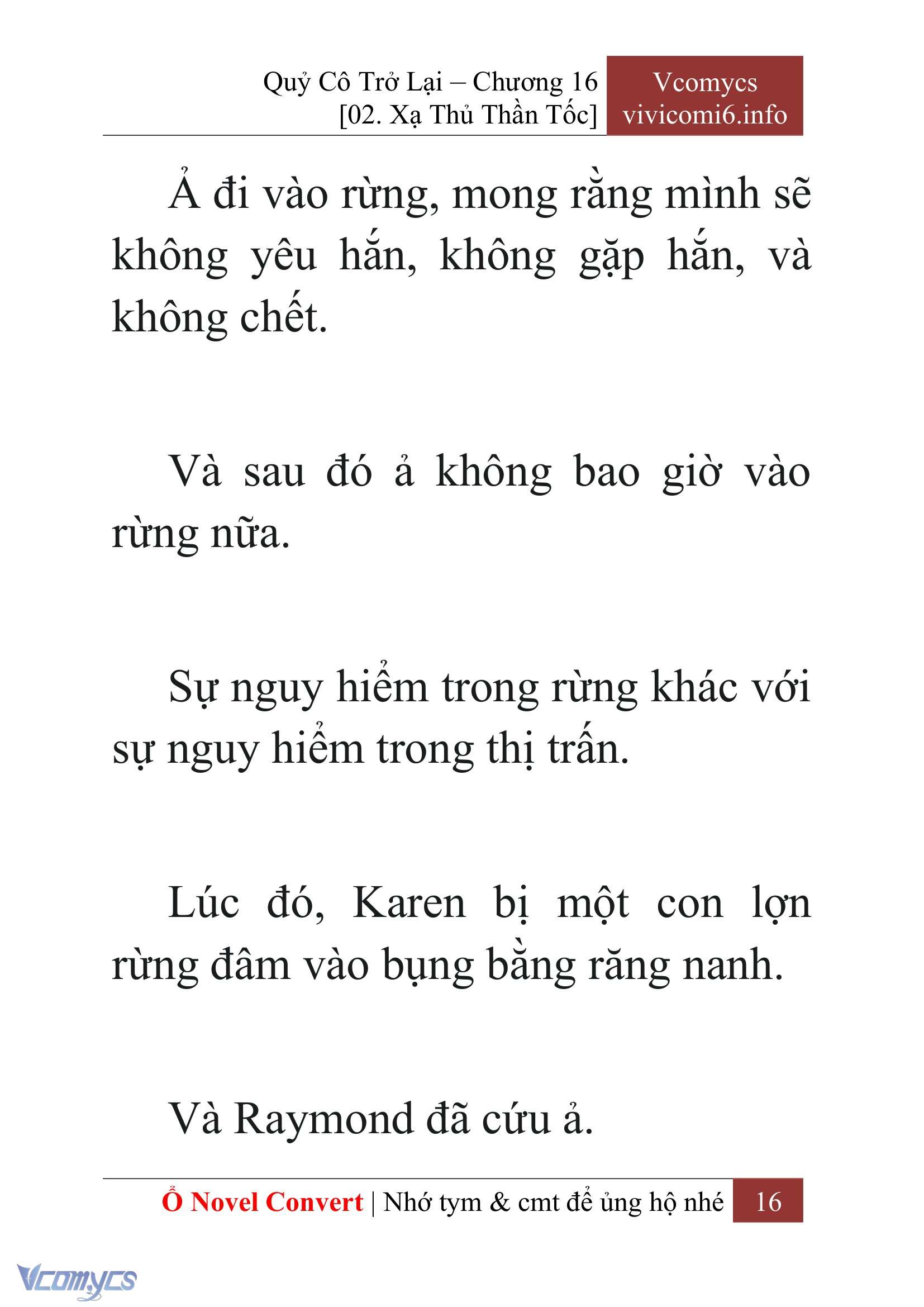 [Novel] Quý Cô Trở Lại Chap 16 - Trang 2