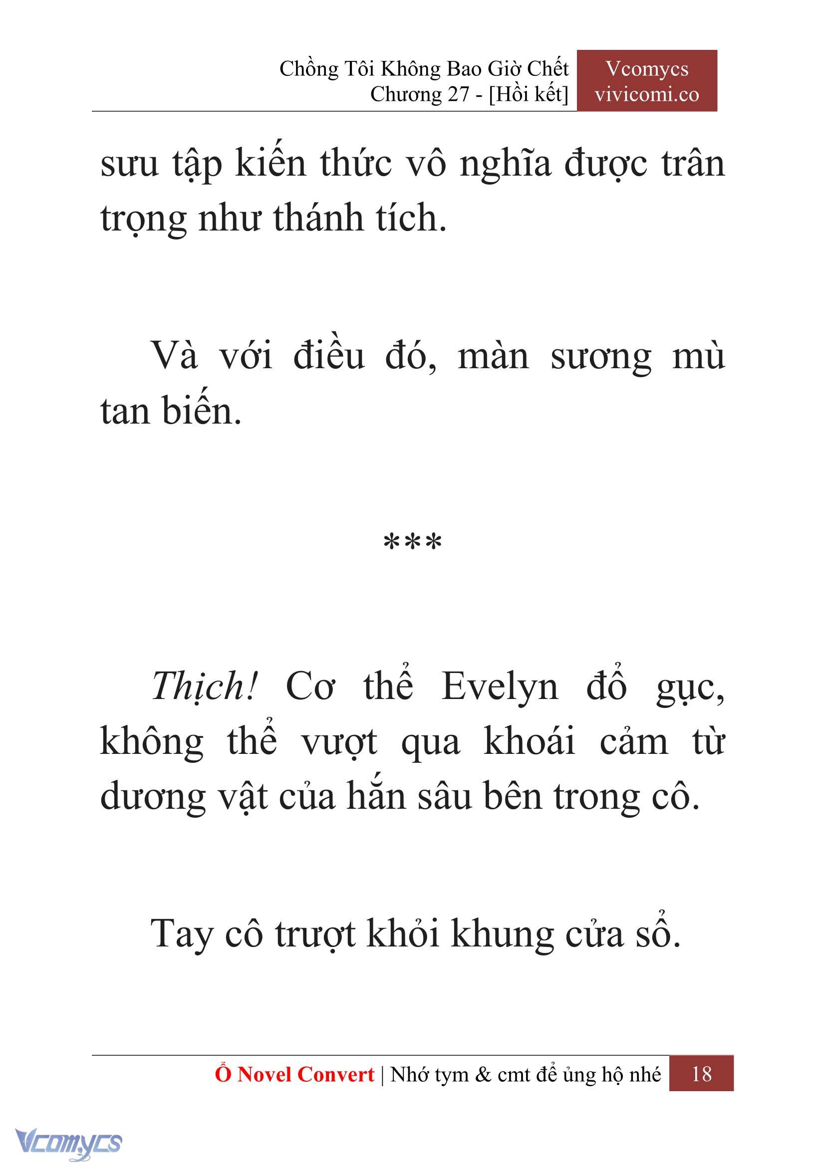 [Novel] Chồng Tôi Không Bao Giờ Chết Chap 27 - Trang 2