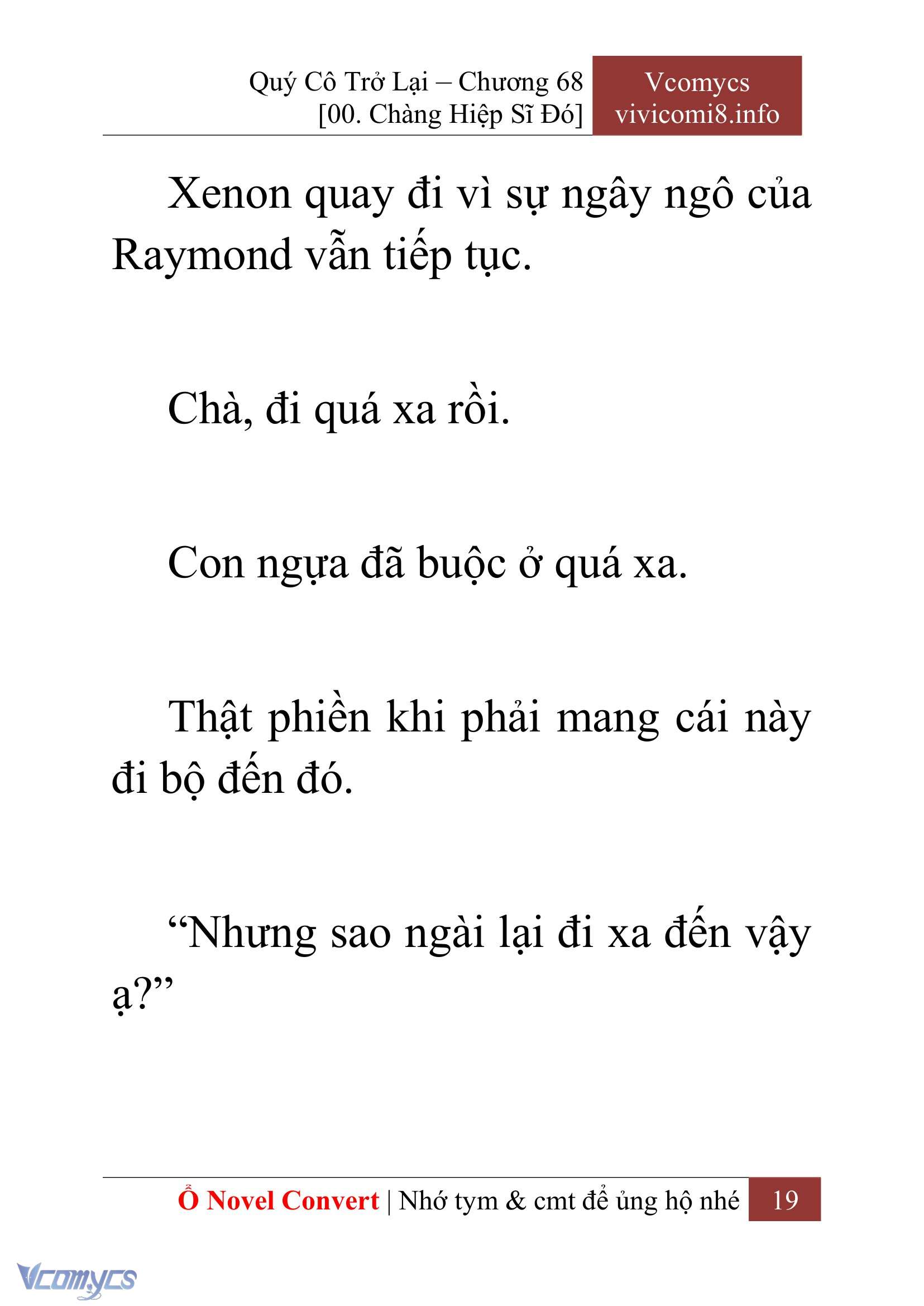 [Novel] Quý Cô Trở Lại Chap 68 - Trang 2