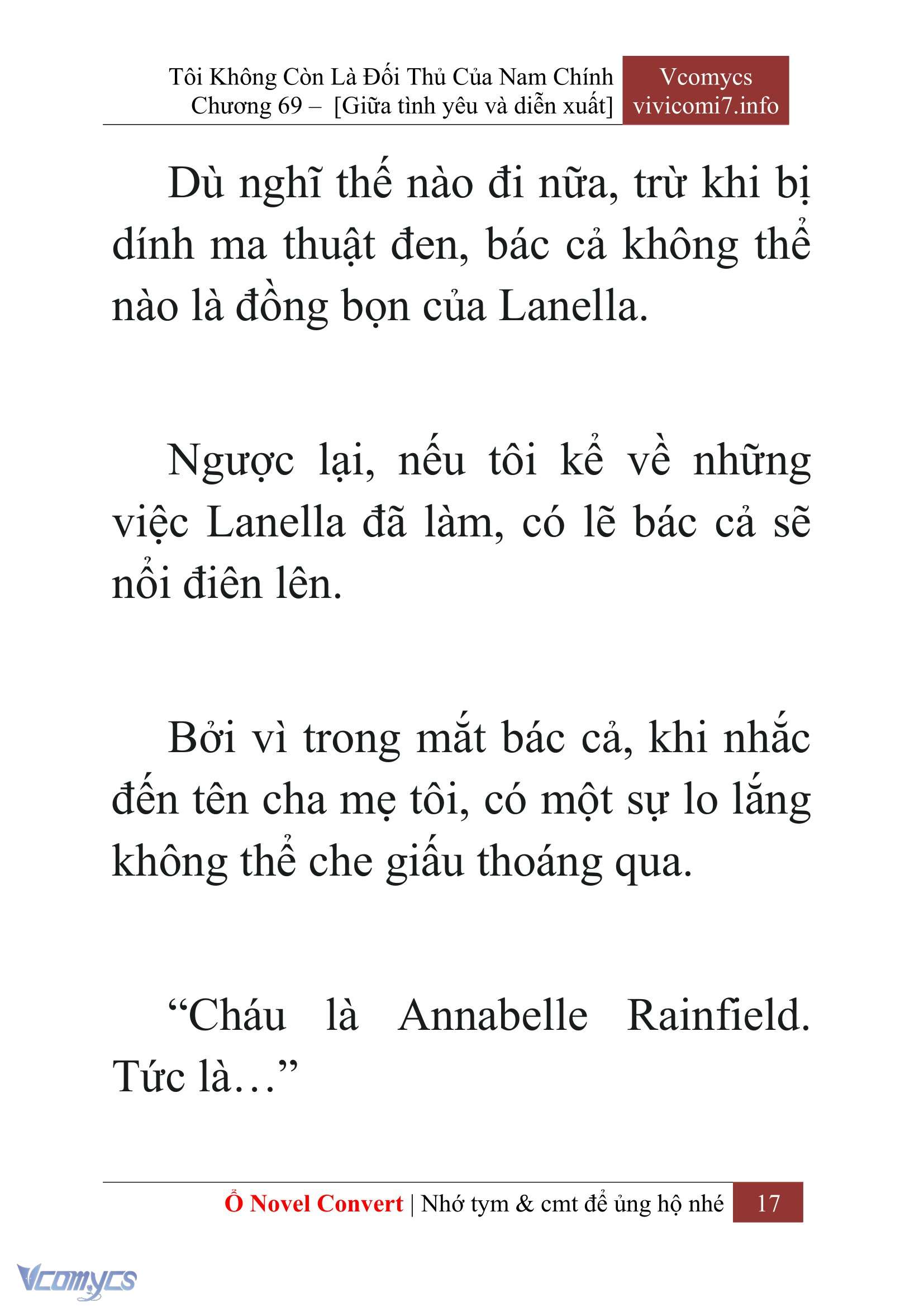 [Novel] Tôi Không Còn Là Đối Thủ Của Nam Chính Chap 69 - Trang 2