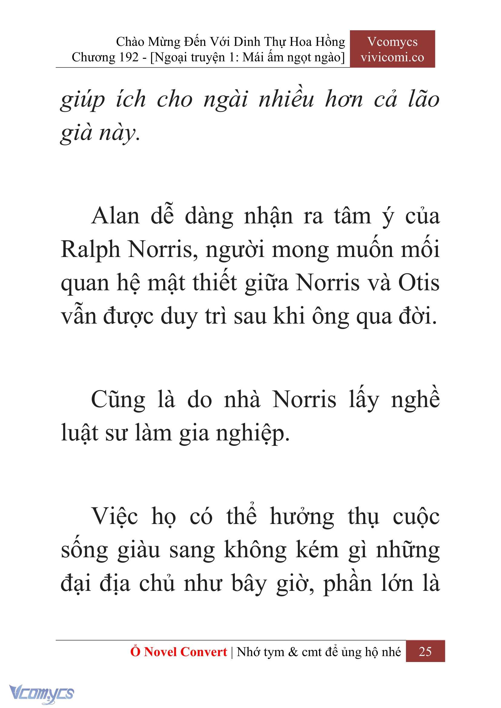[Novel] Chào Mừng Đến Với Dinh Thự Hoa Hồng Chap 192 - Trang 2