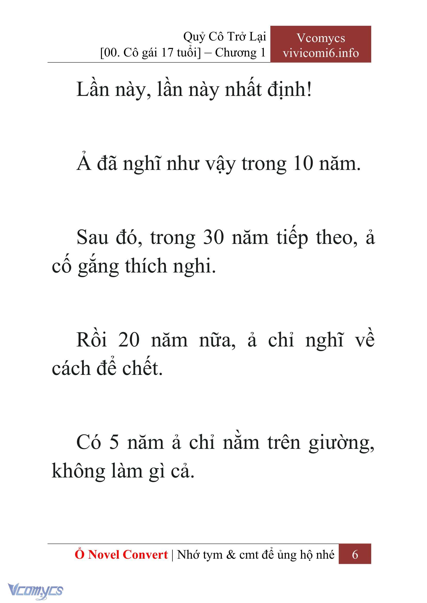 [Novel] Quý Cô Trở Lại Chap 1 - Trang 2