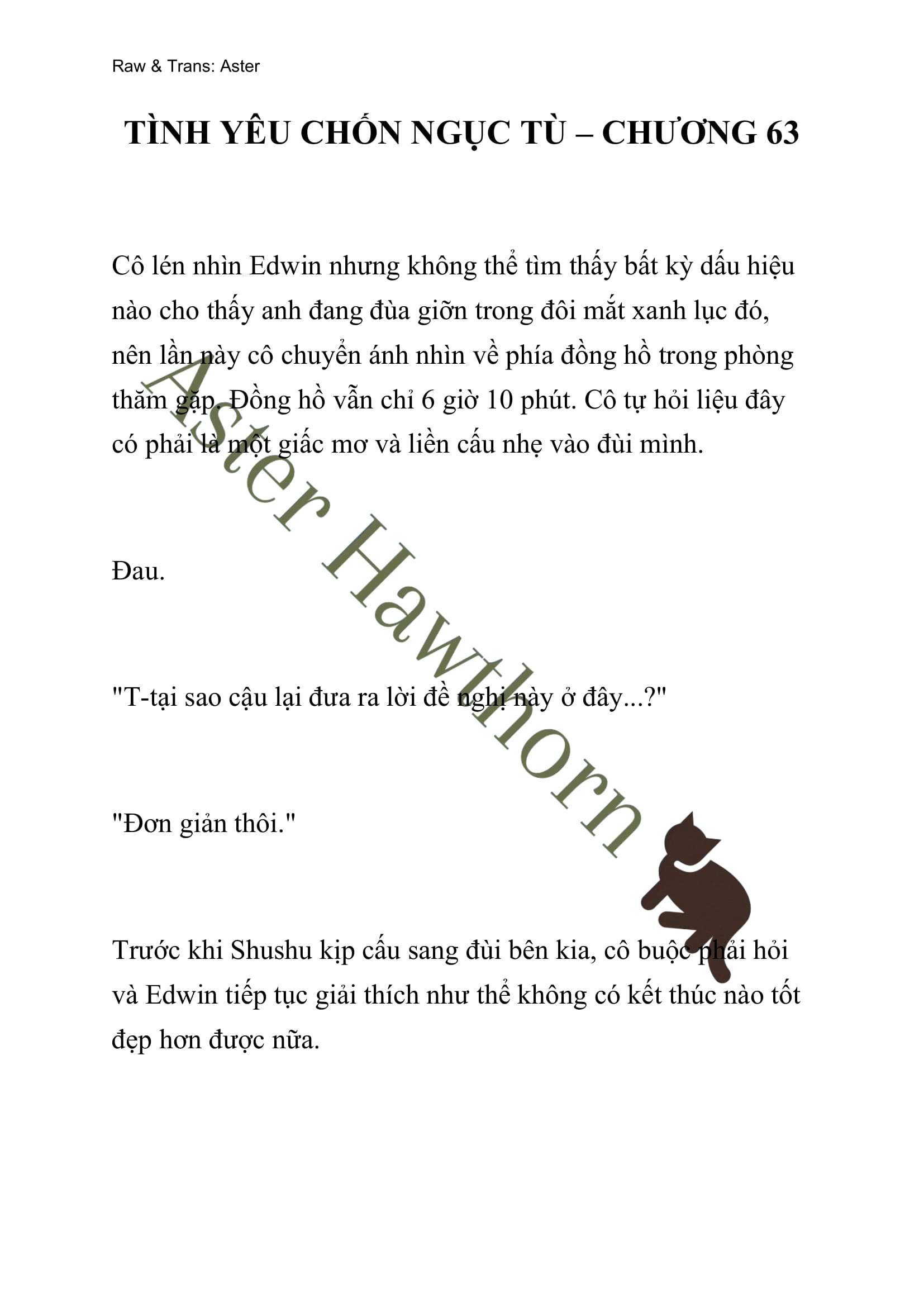 [NOVEL] Tình Yêu Chốn Ngục Tù Chap 63 - Trang 2