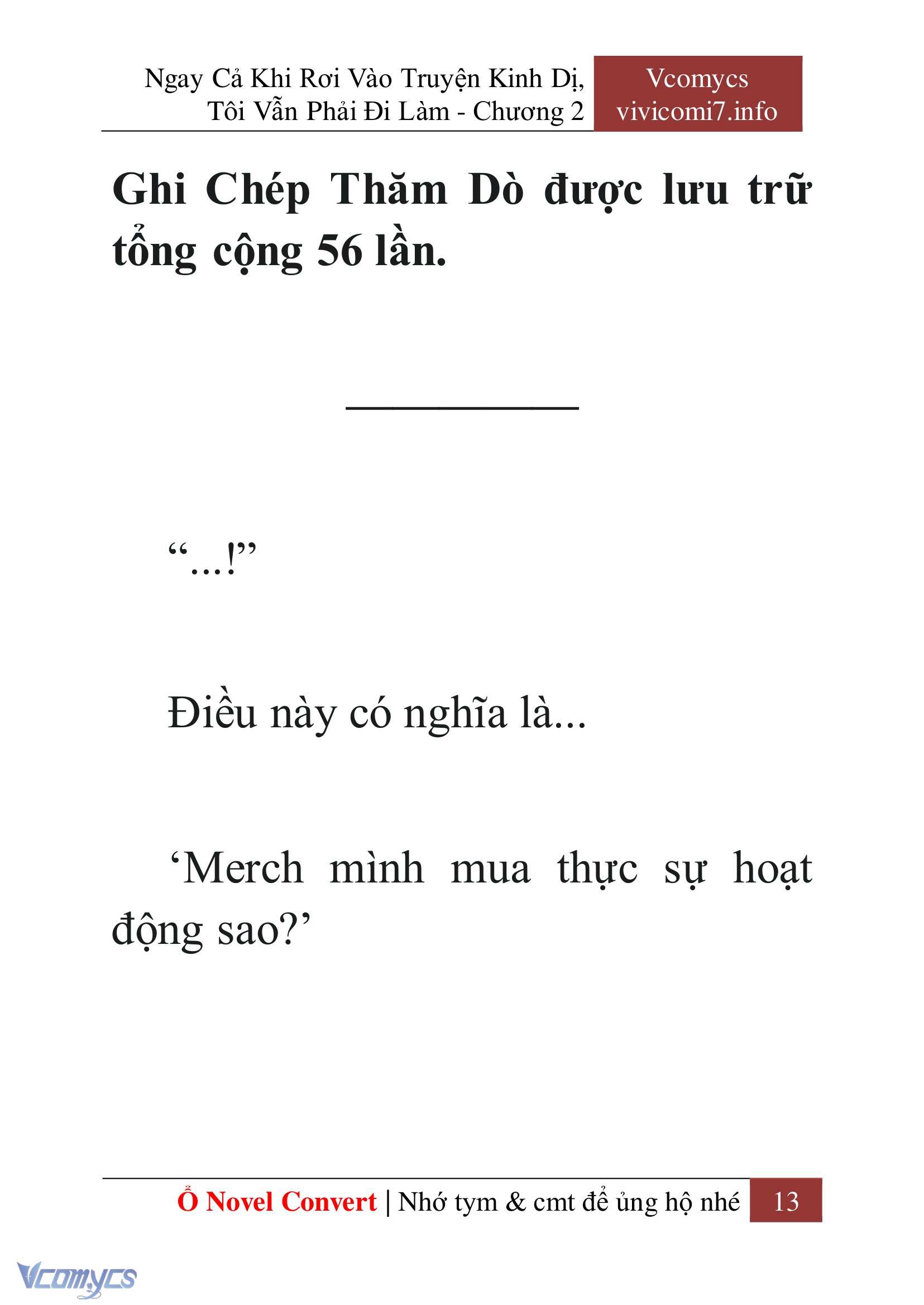 [Novel] Ngay Cả Khi Rơi Vào Truyện Kinh Dị, Tôi Vẫn Phải Đi Làm Chap 2 - Trang 2