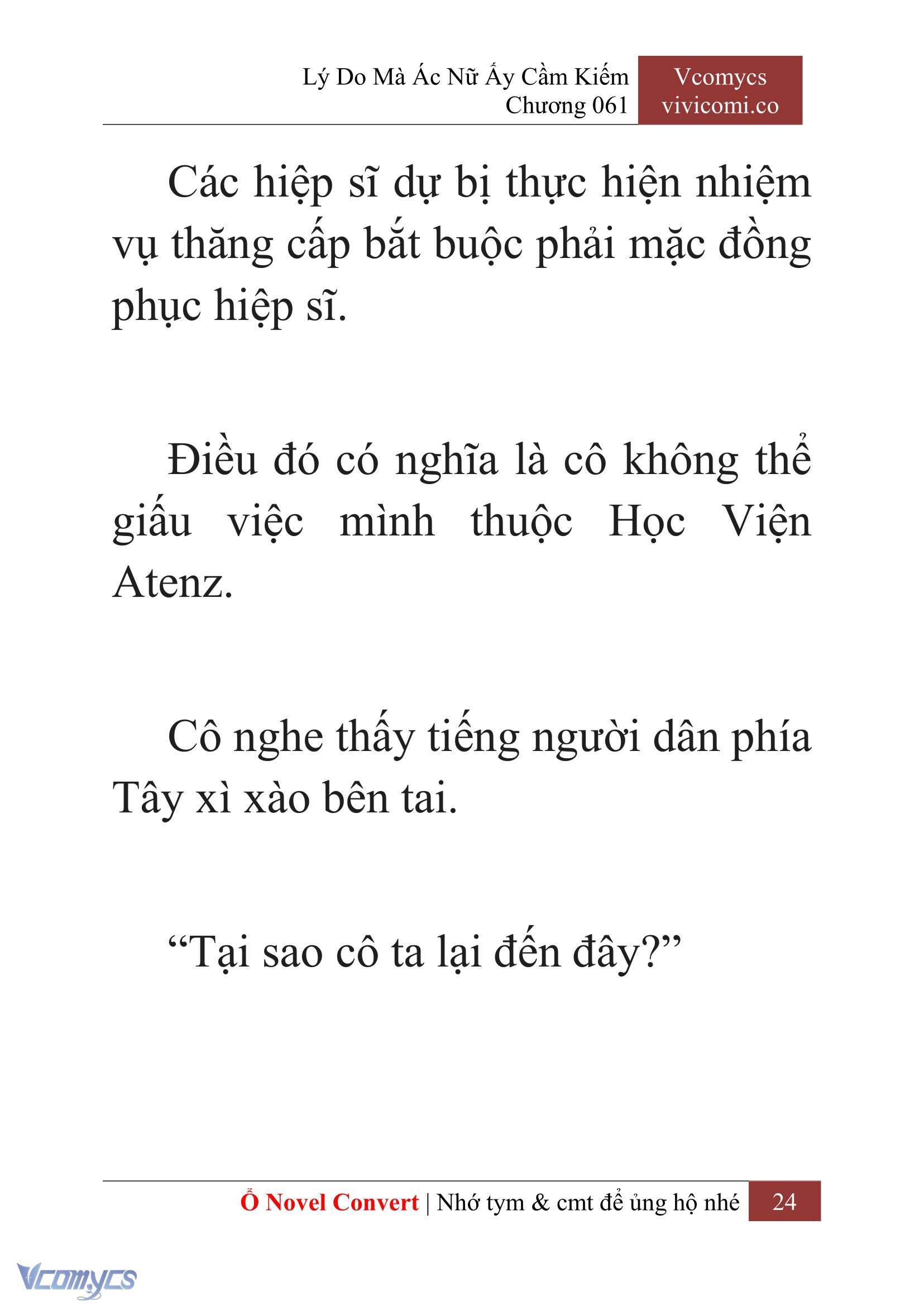 [Novel] Lý Do Mà Ác Nữ Ấy Cầm Kiếm Chap 61 - Trang 2