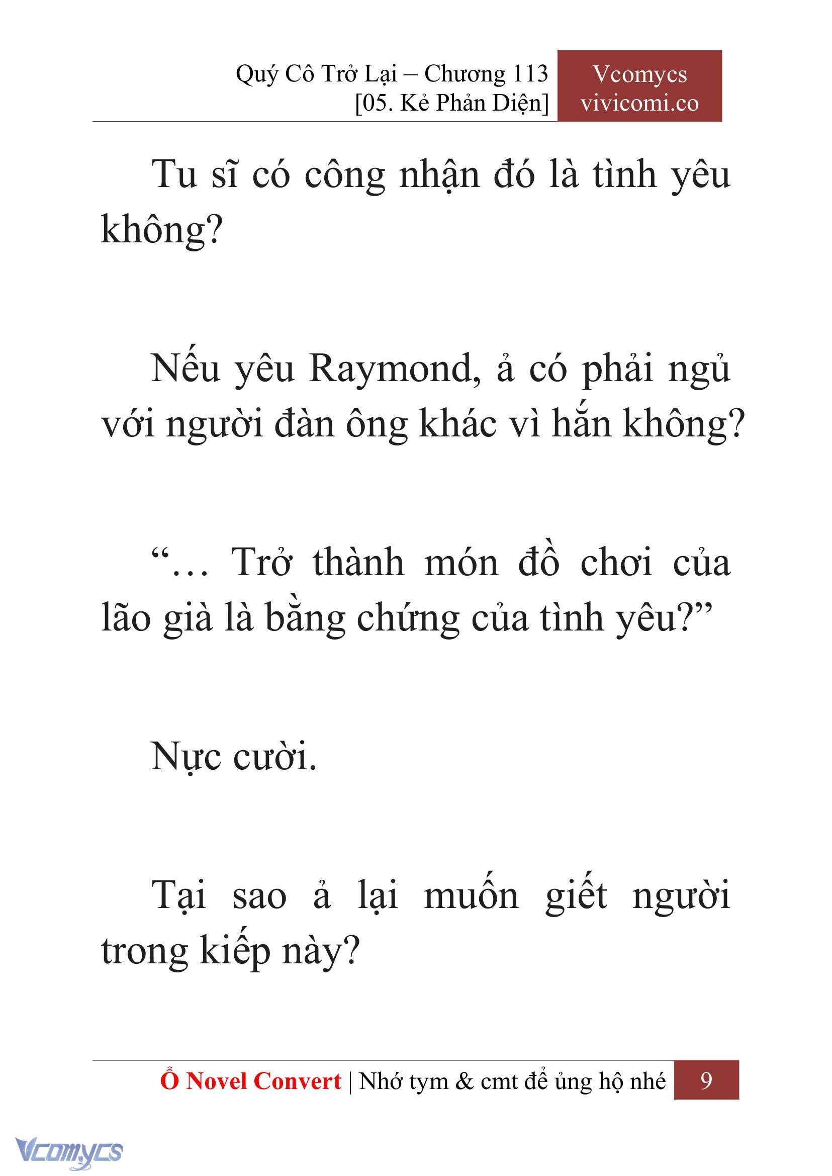 [Novel] Quý Cô Trở Lại Chap 113 - Trang 2
