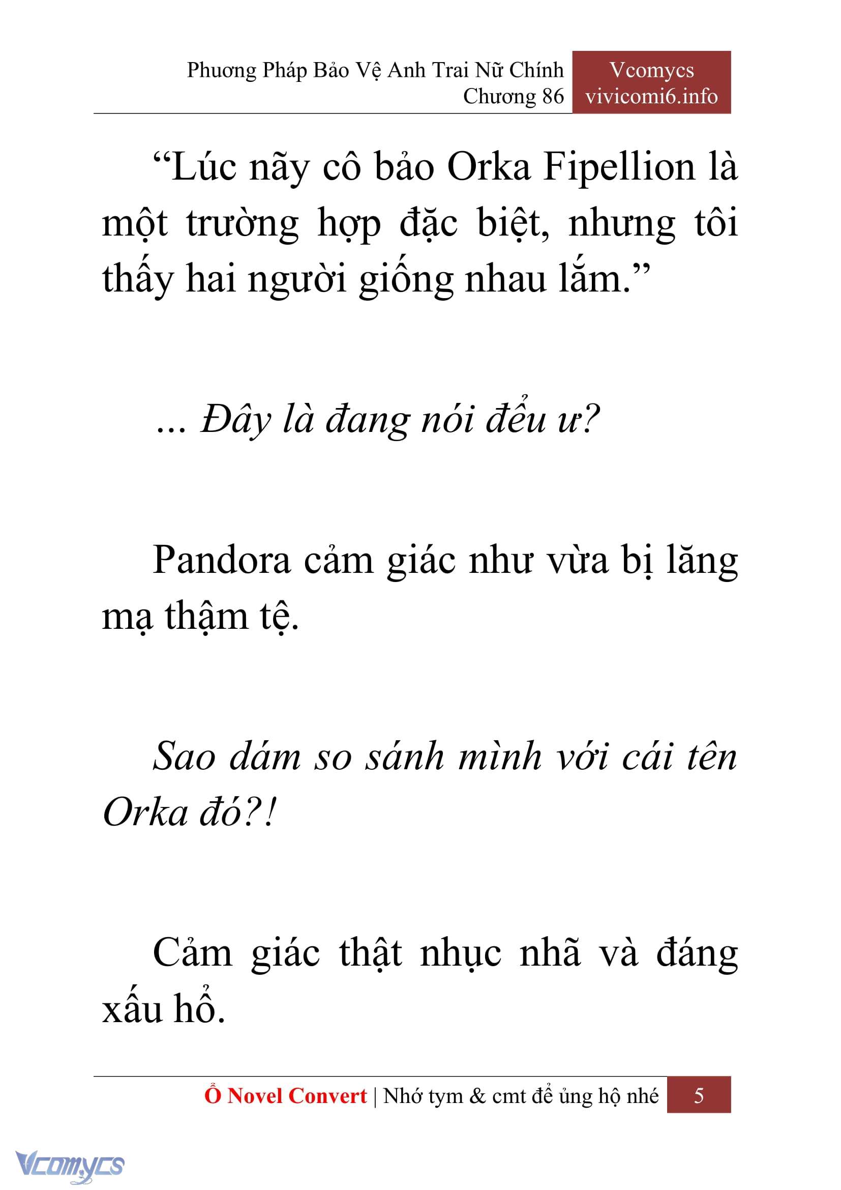 [Novel] Phương Pháp Bảo Vệ Anh Trai Nữ Chính Chap 86 - Trang 2