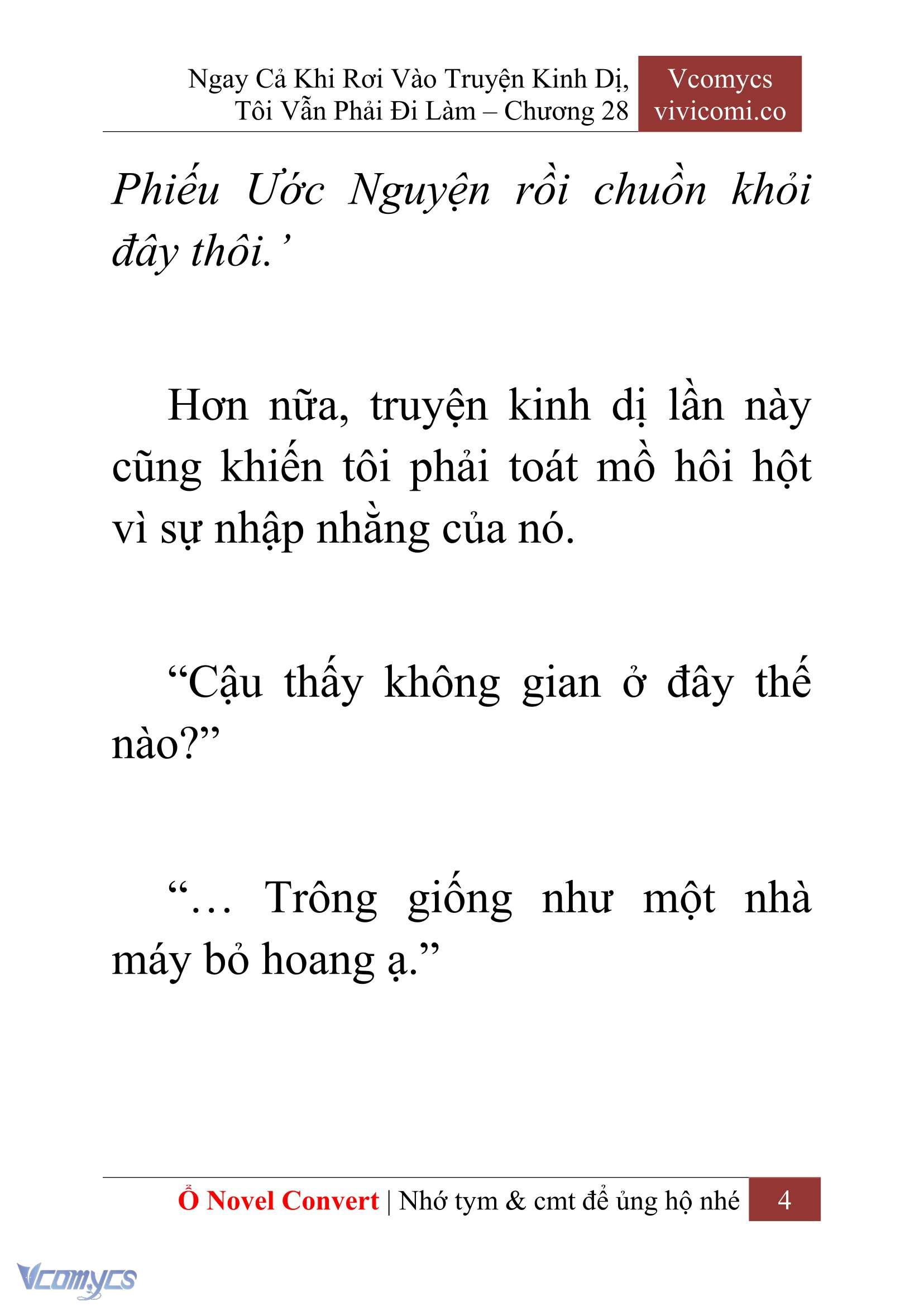 [Novel] Ngay Cả Khi Rơi Vào Truyện Kinh Dị, Tôi Vẫn Phải Đi Làm Chap 28 - Trang 2