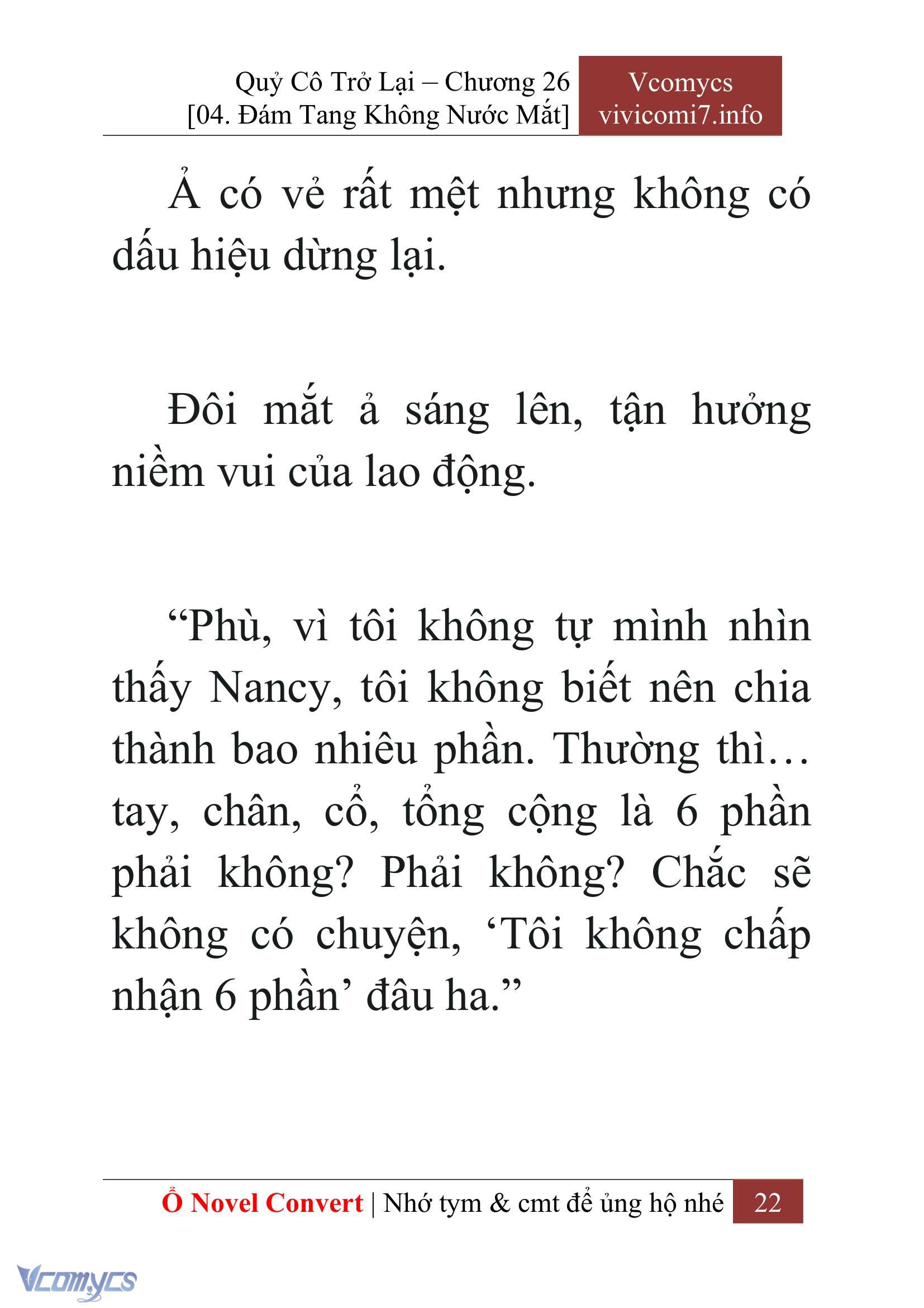 [Novel] Quý Cô Trở Lại Chap 26 - Trang 2