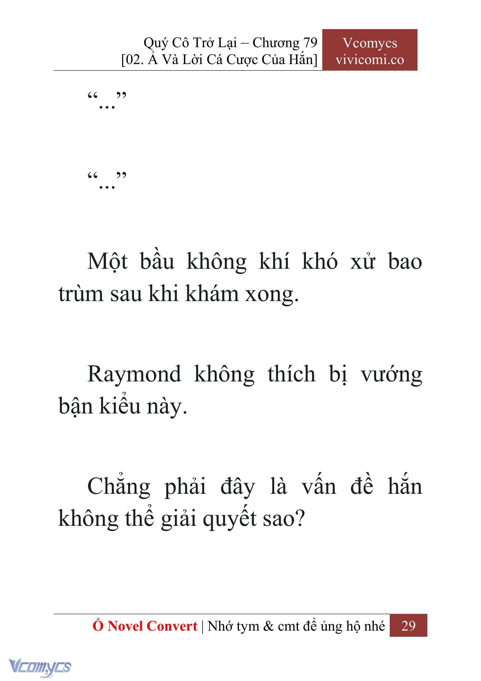 [Novel] Quý Cô Trở Lại Chap 79 - Trang 2