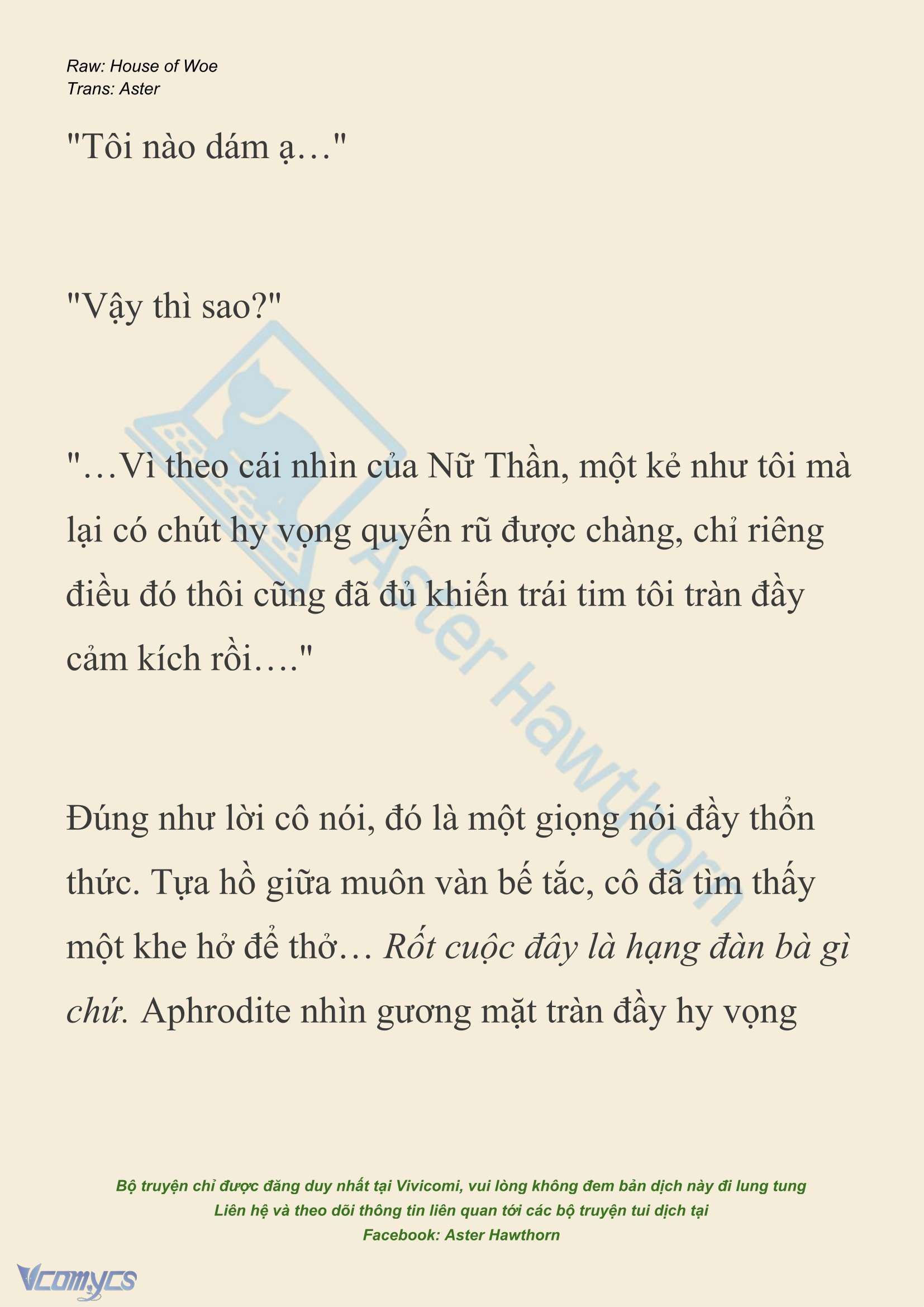 [NOVEL] Dành Cho Các Nữ Thần: Dành cho Psyche Chap 42 - Next 