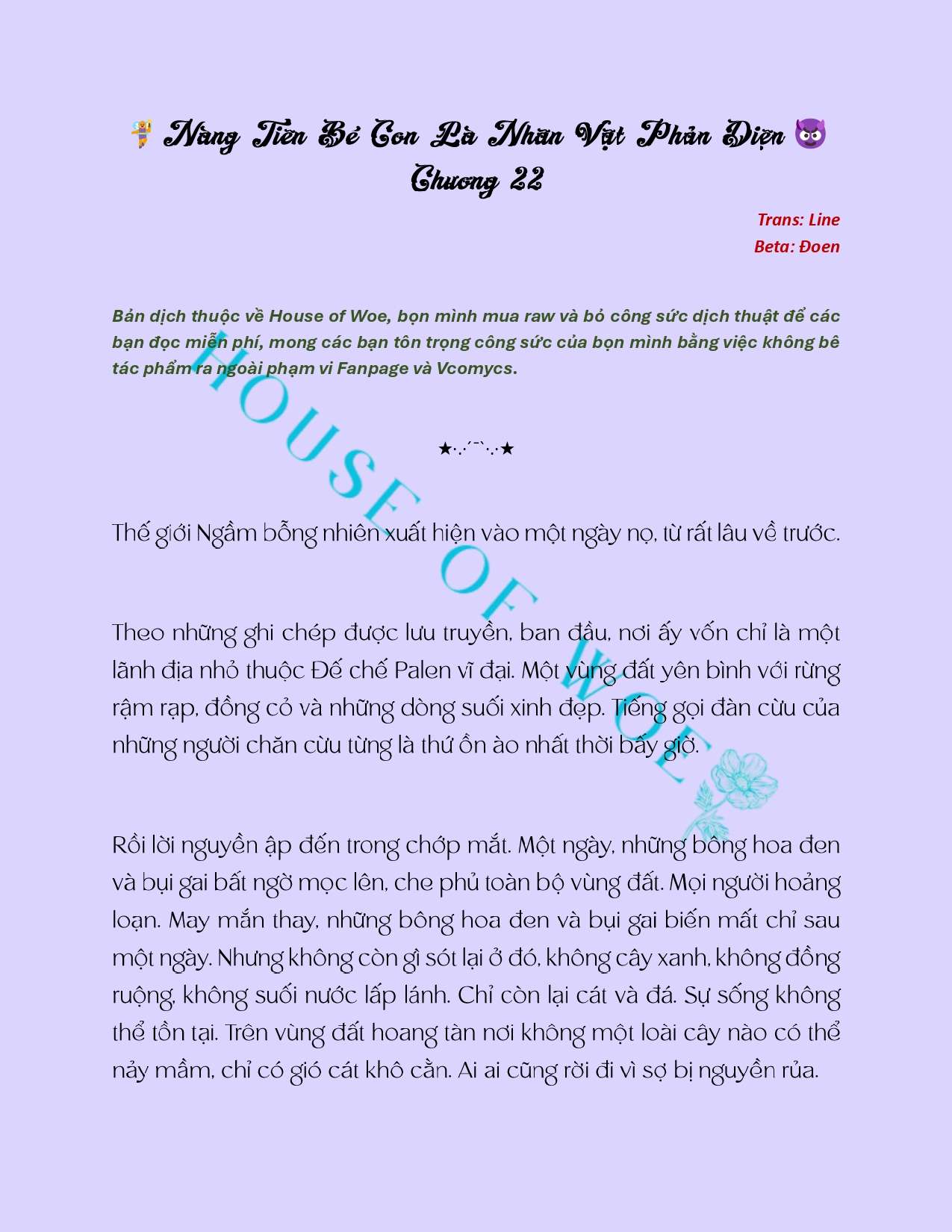 [NOVEL] NÀNG TIÊN BÉ CON LÀ NHÂN VẬT PHẢN DIỆN Chap 22 - Trang 2