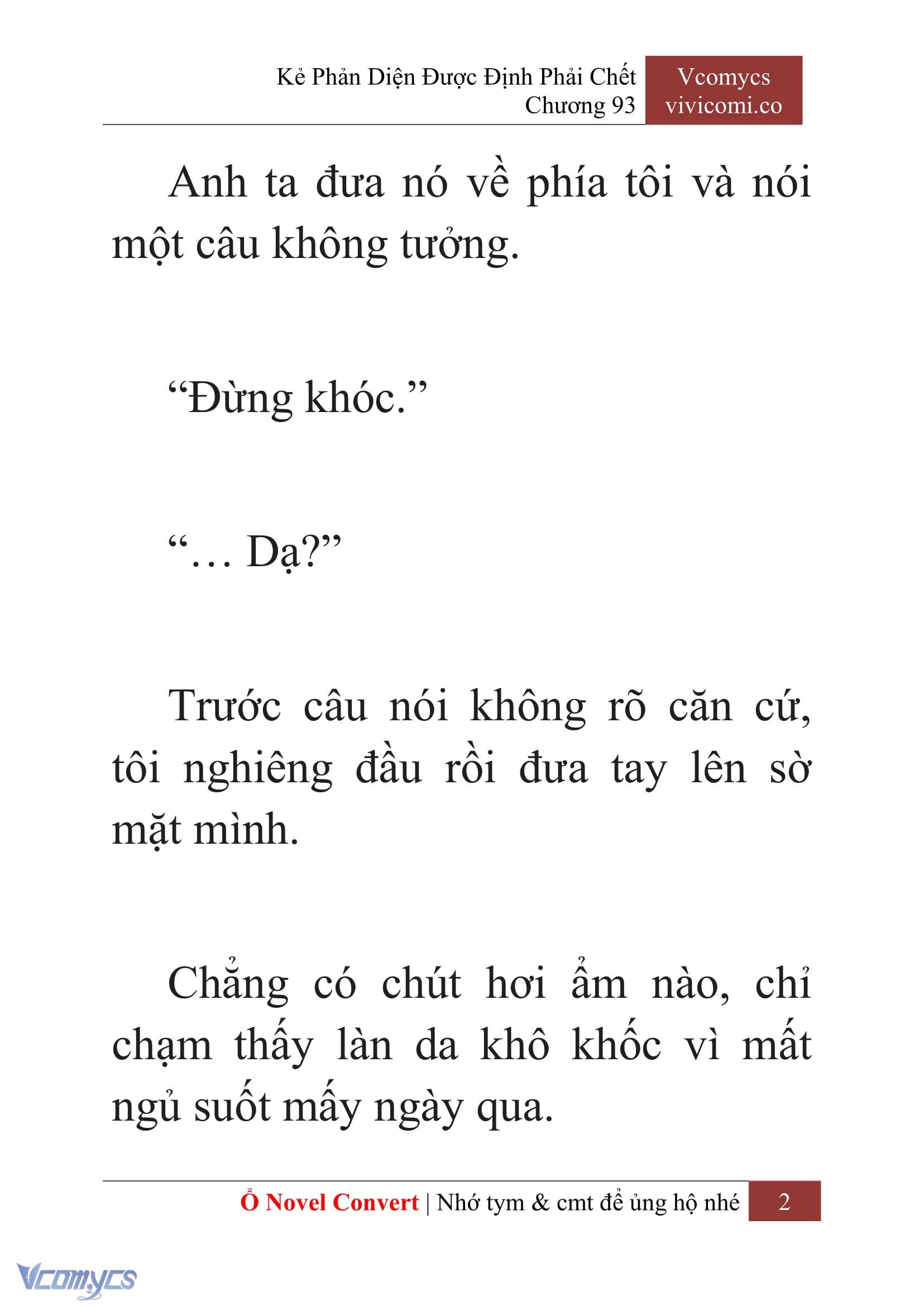[Novel] Kẻ Phản Diện Được Định Phải Chết Chap 93 - Trang 2