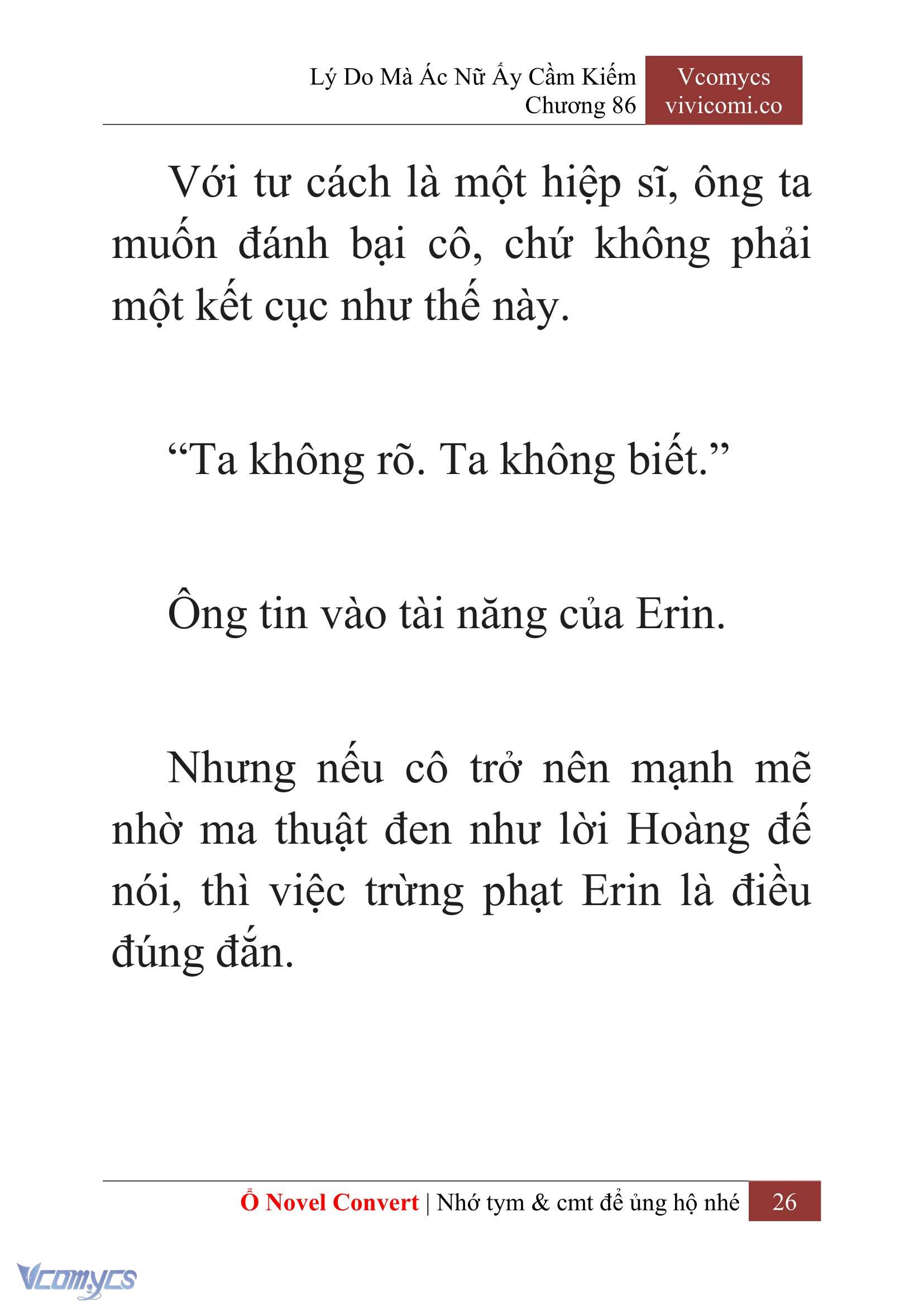 [Novel] Lý Do Mà Ác Nữ Ấy Cầm Kiếm Chap 86 - Trang 2