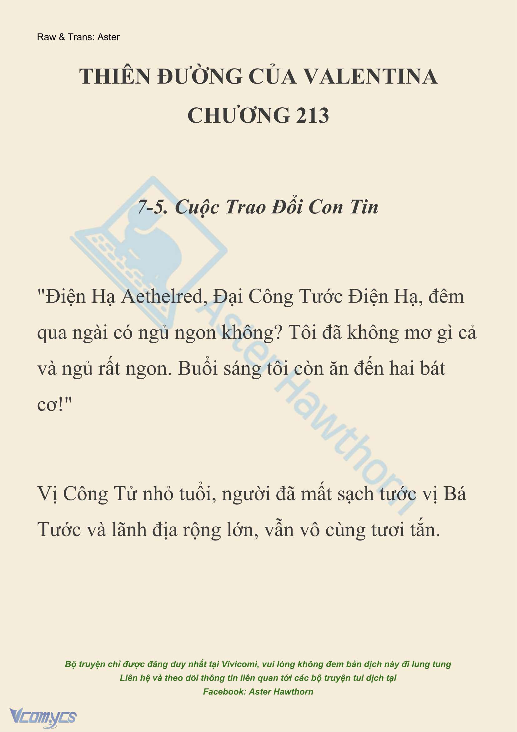 [NOVEL] Thiên Đường Của Valentina Chap 213 - Trang 2