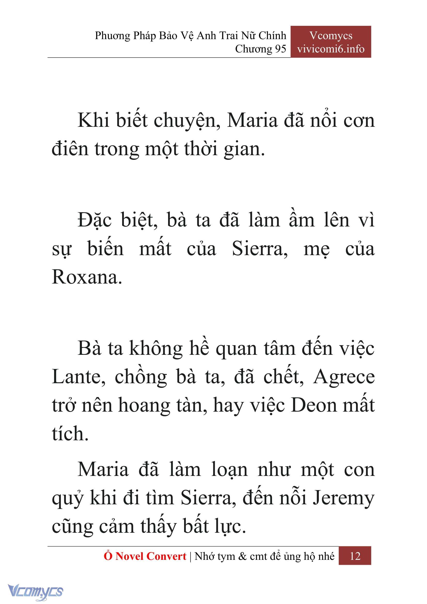 [Novel] Phương Pháp Bảo Vệ Anh Trai Nữ Chính Chap 95 - Trang 2