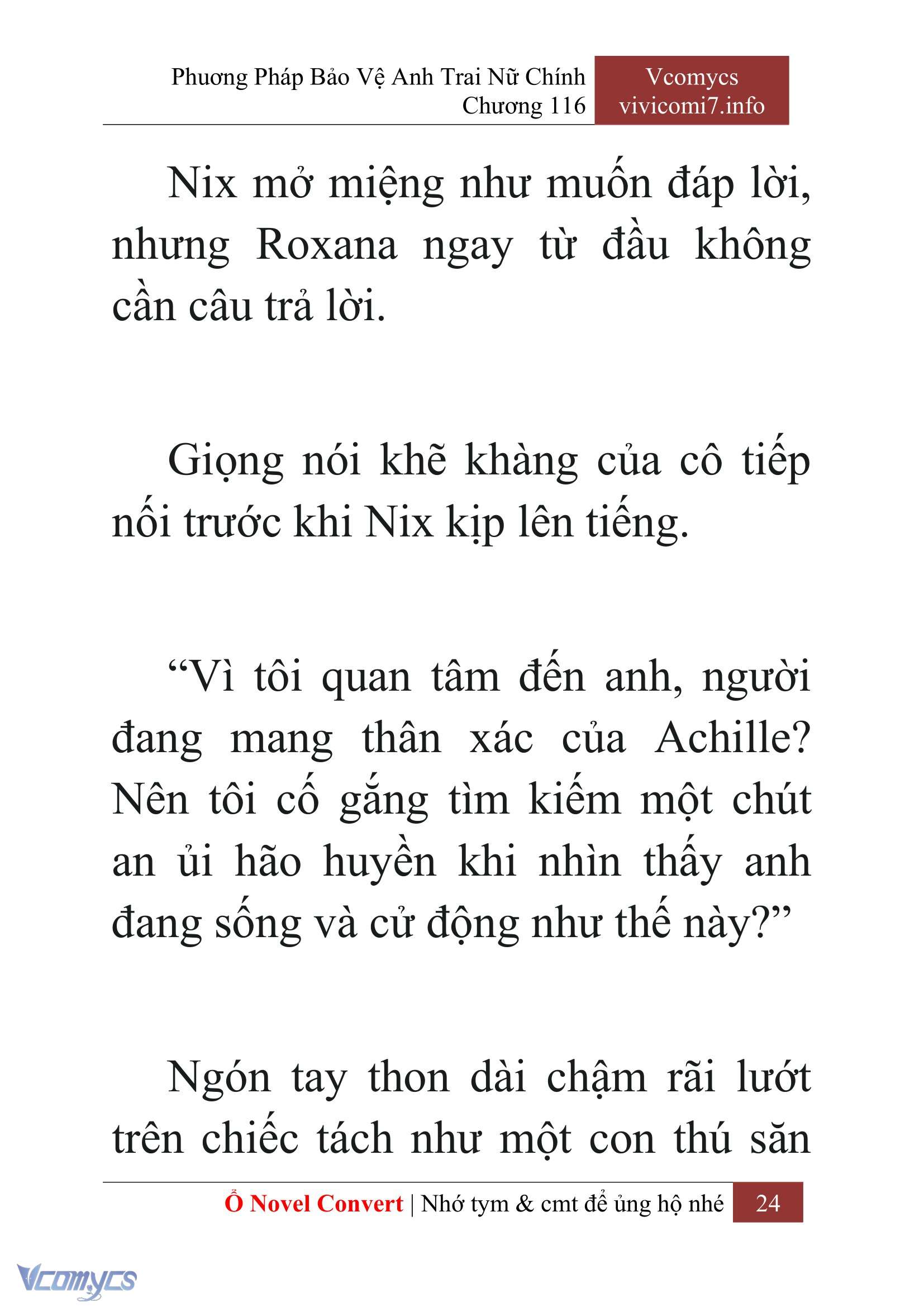 [Novel] Phương Pháp Bảo Vệ Anh Trai Nữ Chính Chap 116 - Trang 2