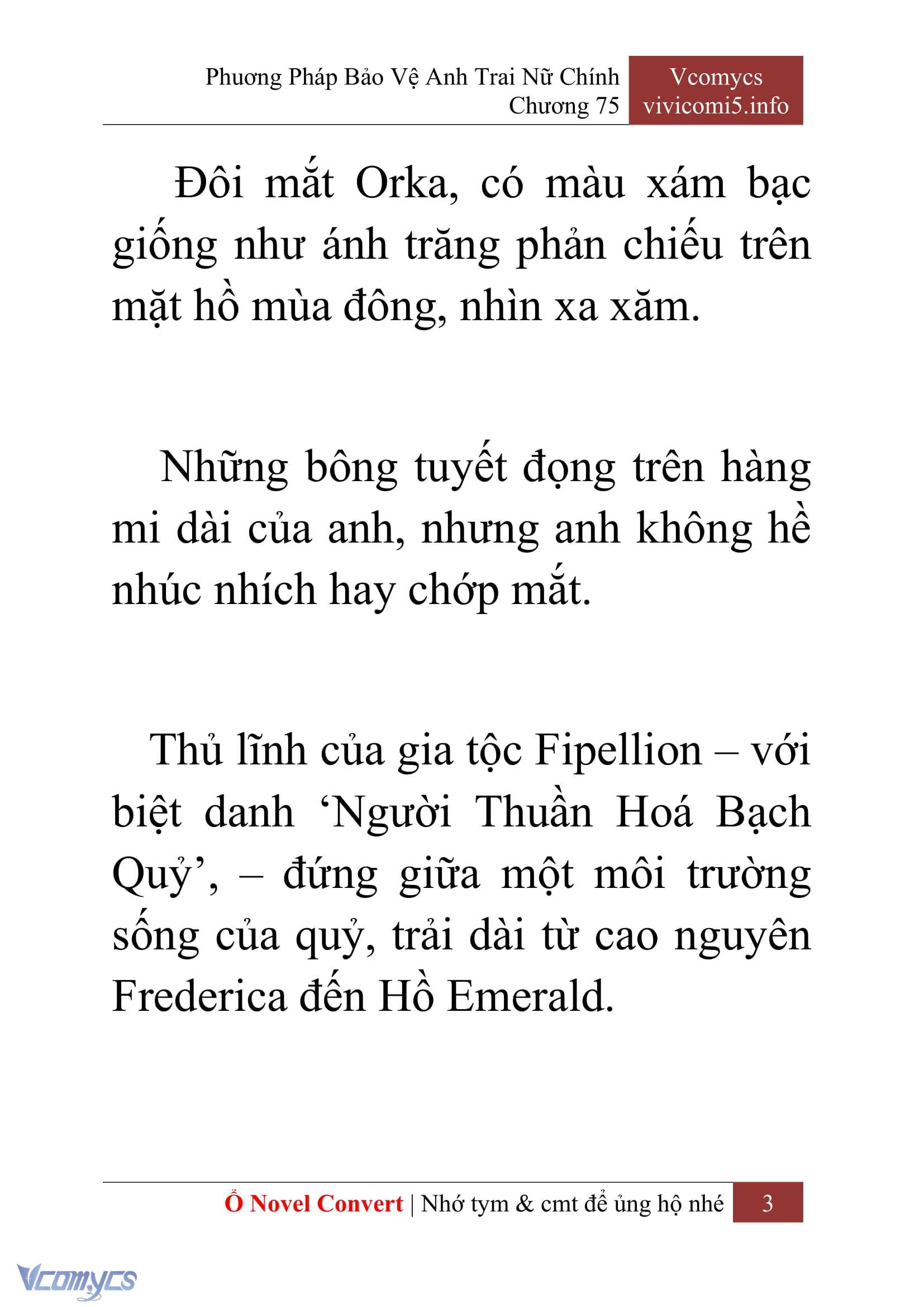 [Novel] Phương Pháp Bảo Vệ Anh Trai Nữ Chính Chap 75 - Trang 2