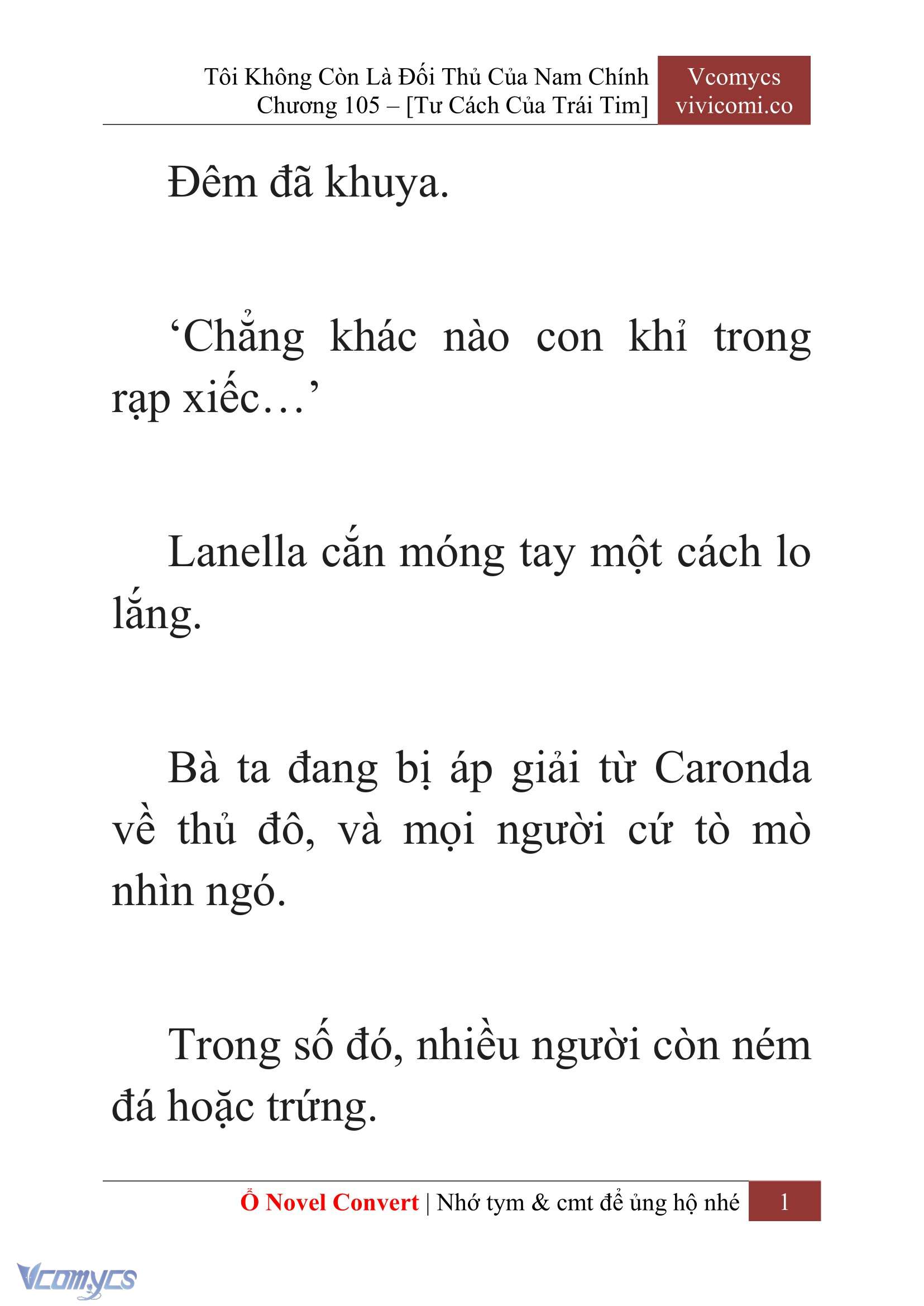 [Novel] Tôi Không Còn Là Đối Thủ Của Nam Chính Chap 105 - Trang 2