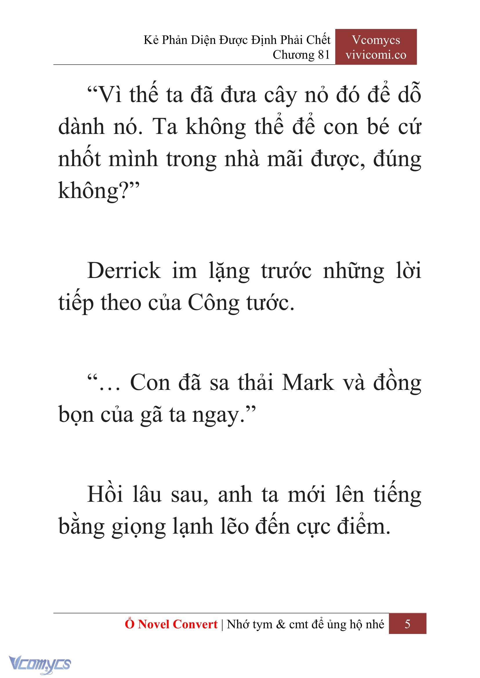 [Novel] Kẻ Phản Diện Được Định Phải Chết Chap 81 - Trang 2
