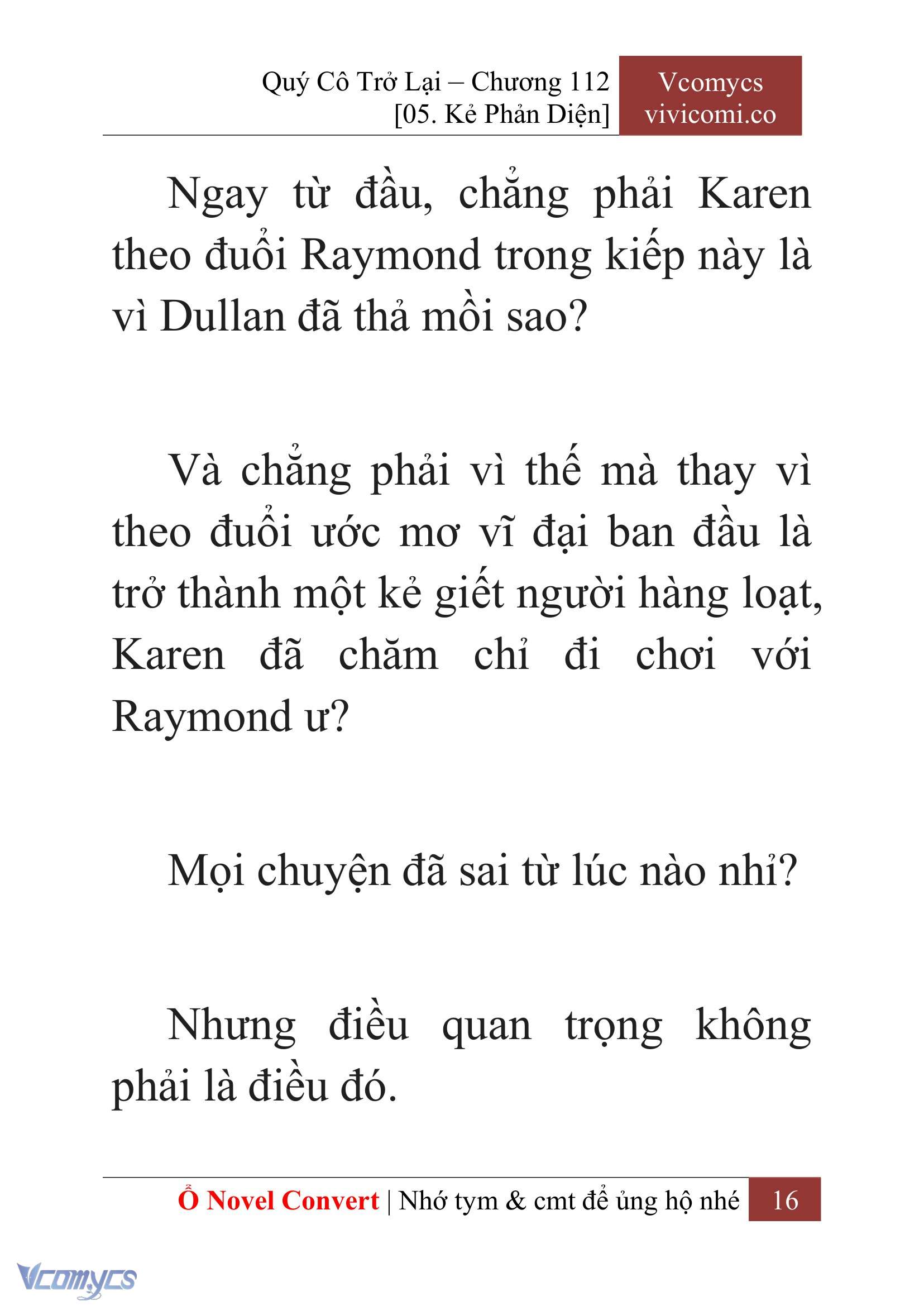 [Novel] Quý Cô Trở Lại Chap 112 - Trang 2