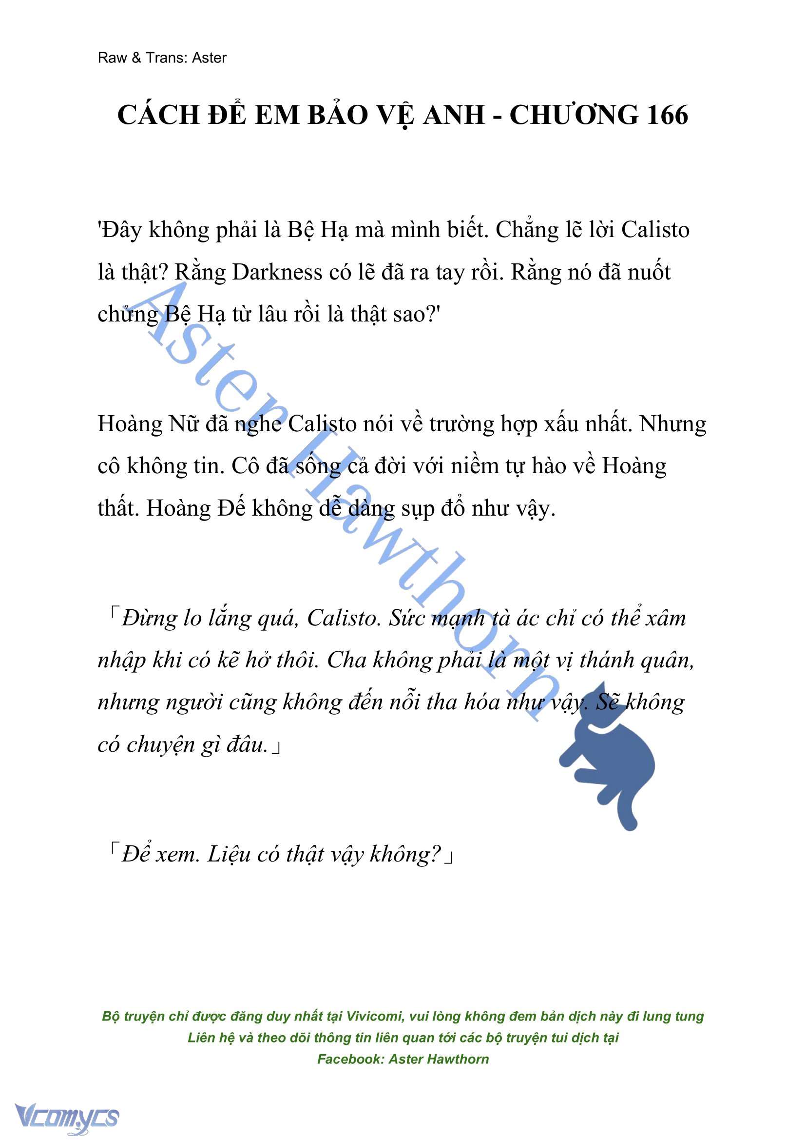 [NOVEL] Cách Để Em Bảo Vệ Anh Chap 166 - Trang 2