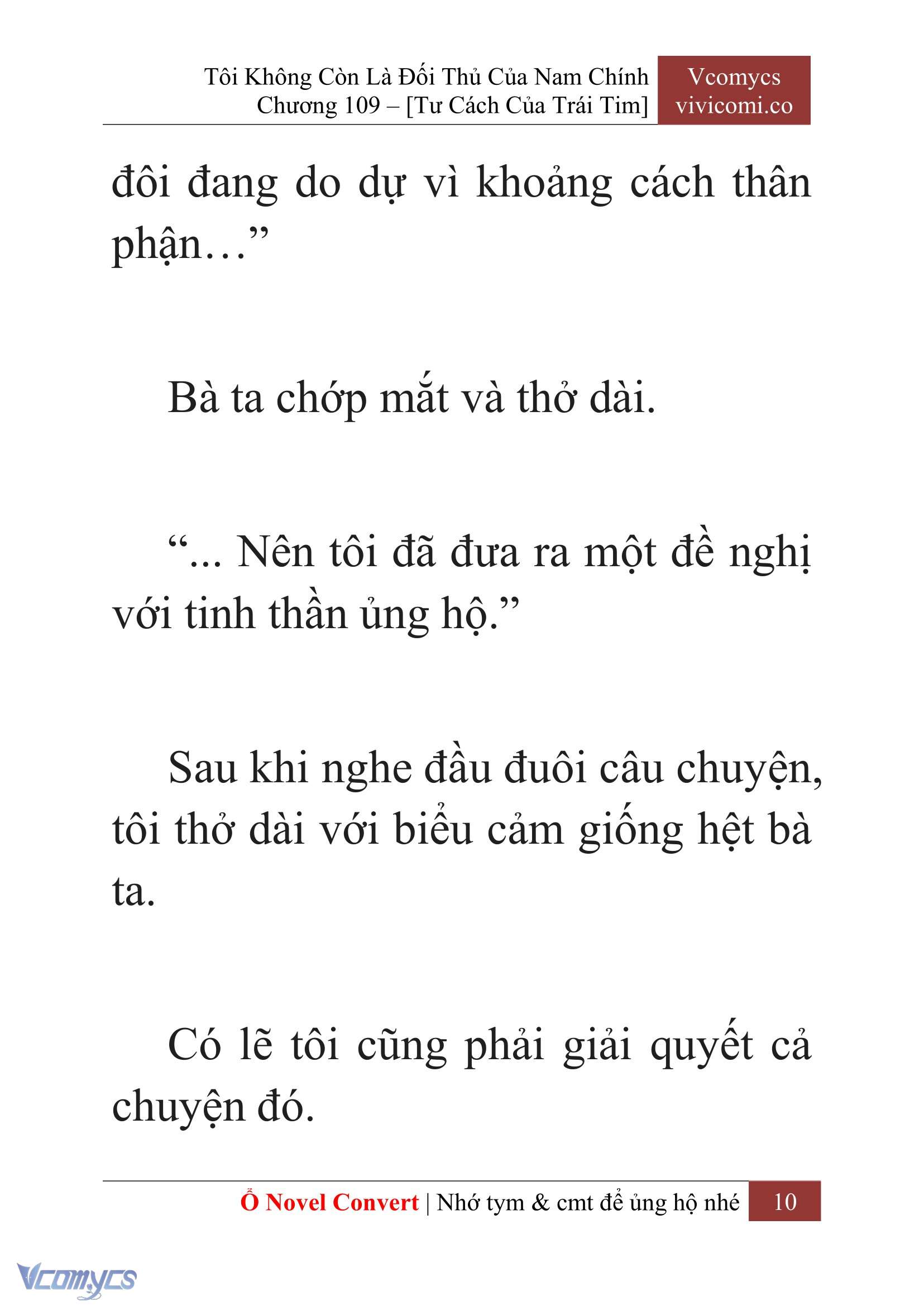 [Novel] Tôi Không Còn Là Đối Thủ Của Nam Chính Chap 109 - Trang 2