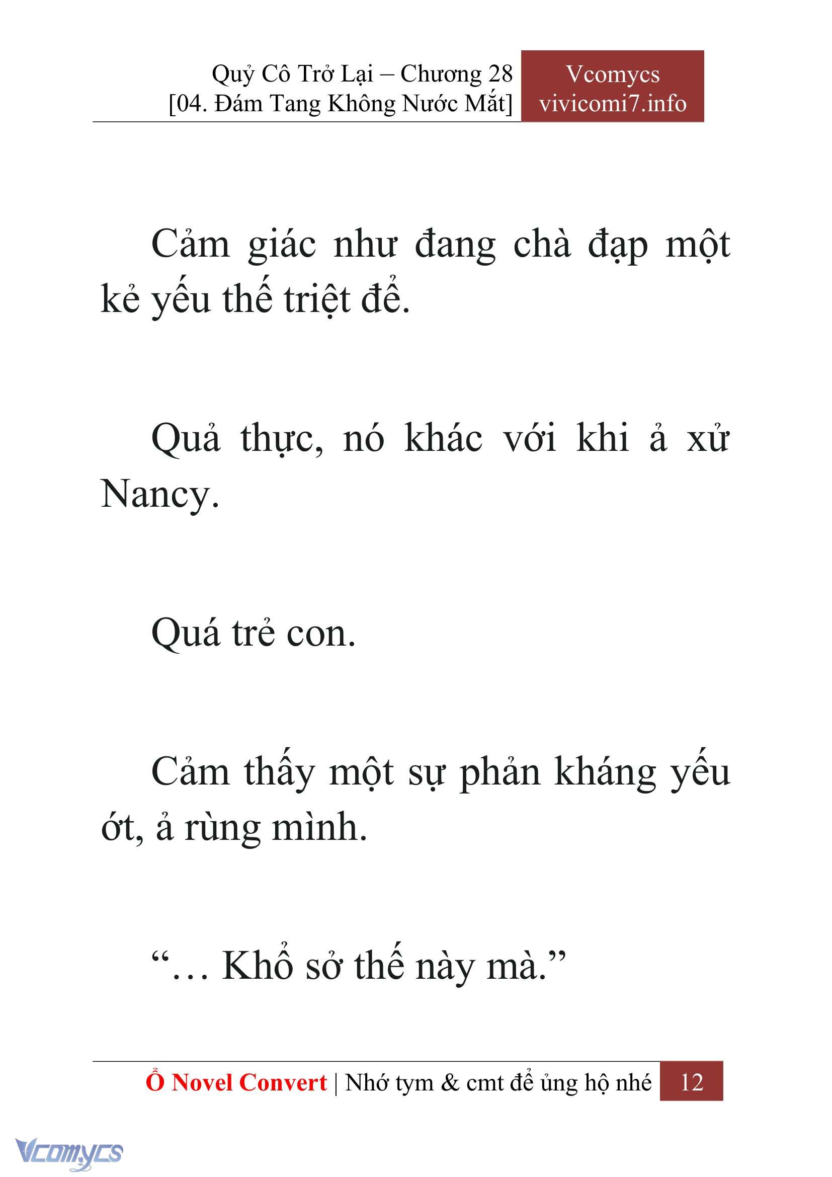 [Novel] Quý Cô Trở Lại Chap 28 - Trang 2