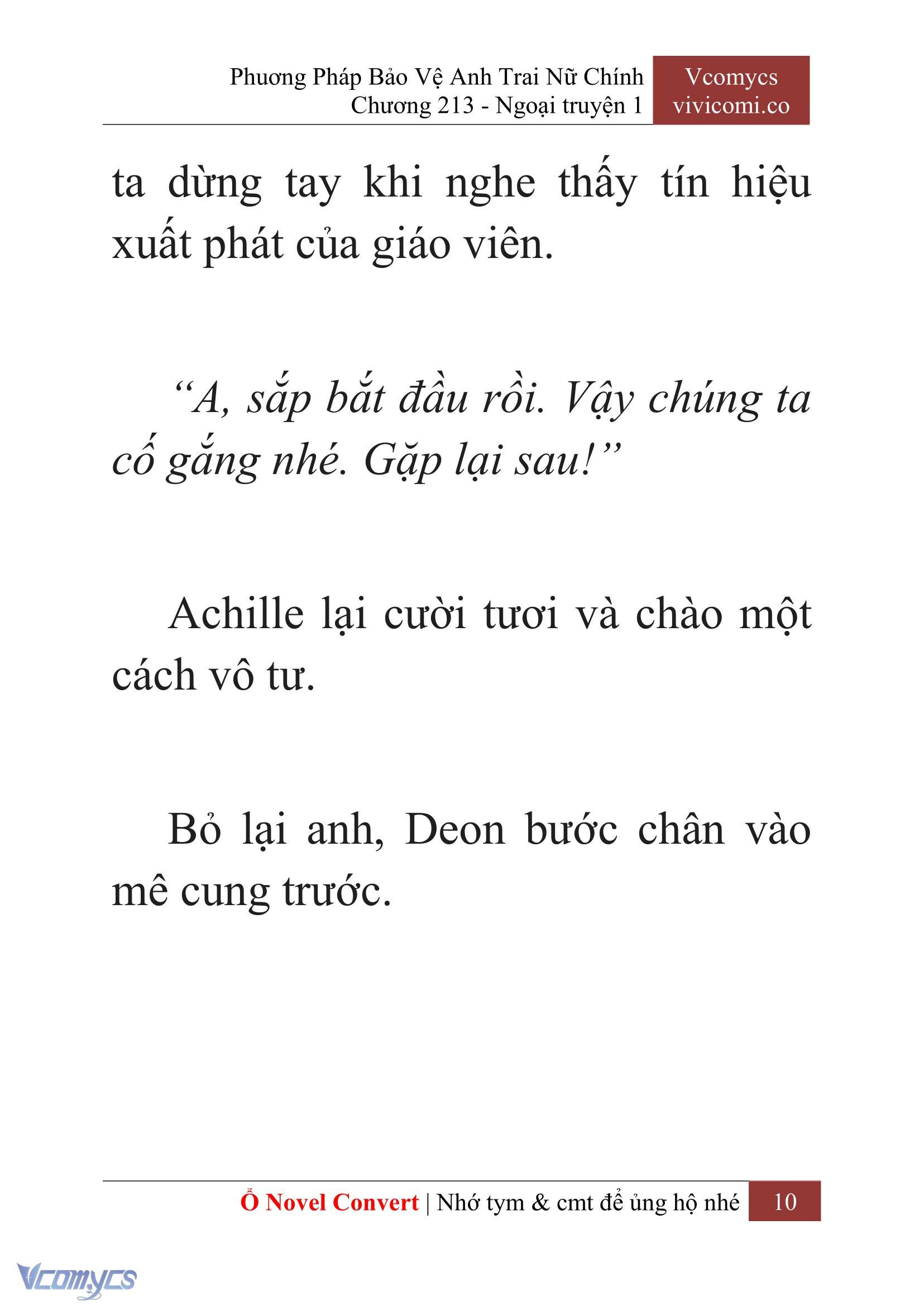 [Novel] Phương Pháp Bảo Vệ Anh Trai Nữ Chính Chap 213 - Trang 2