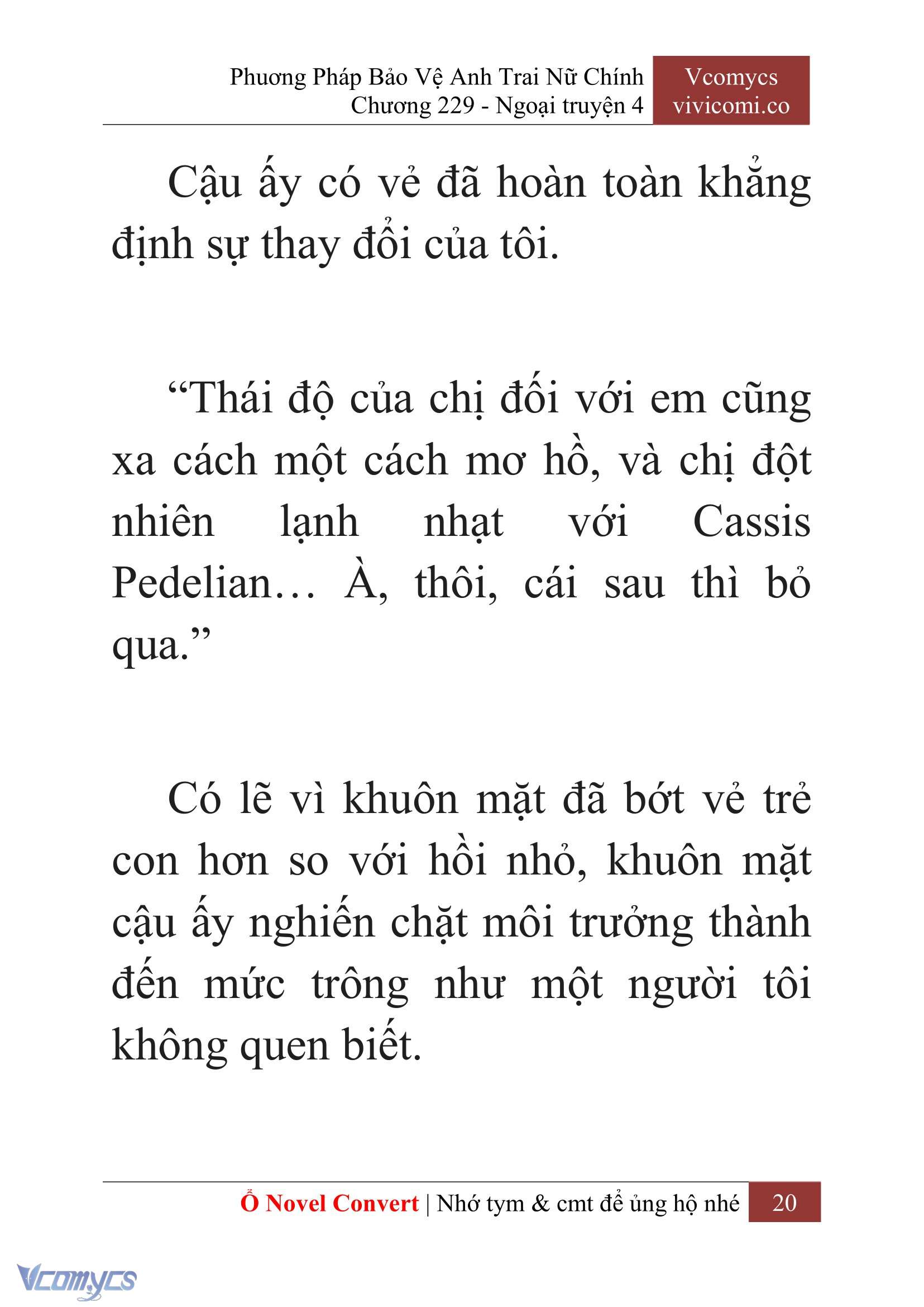 [Novel] Phương Pháp Bảo Vệ Anh Trai Nữ Chính Chap 229 - Trang 2