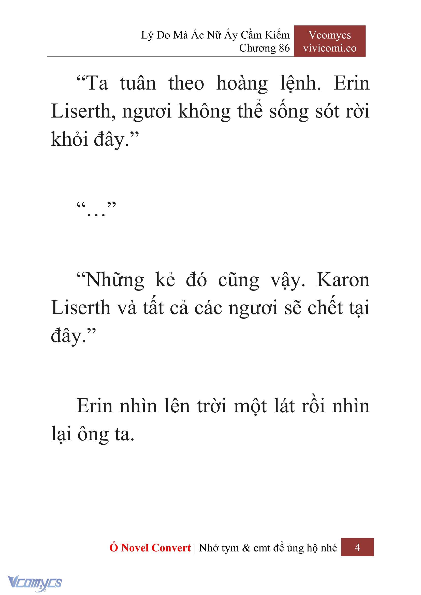 [Novel] Lý Do Mà Ác Nữ Ấy Cầm Kiếm Chap 86 - Trang 2