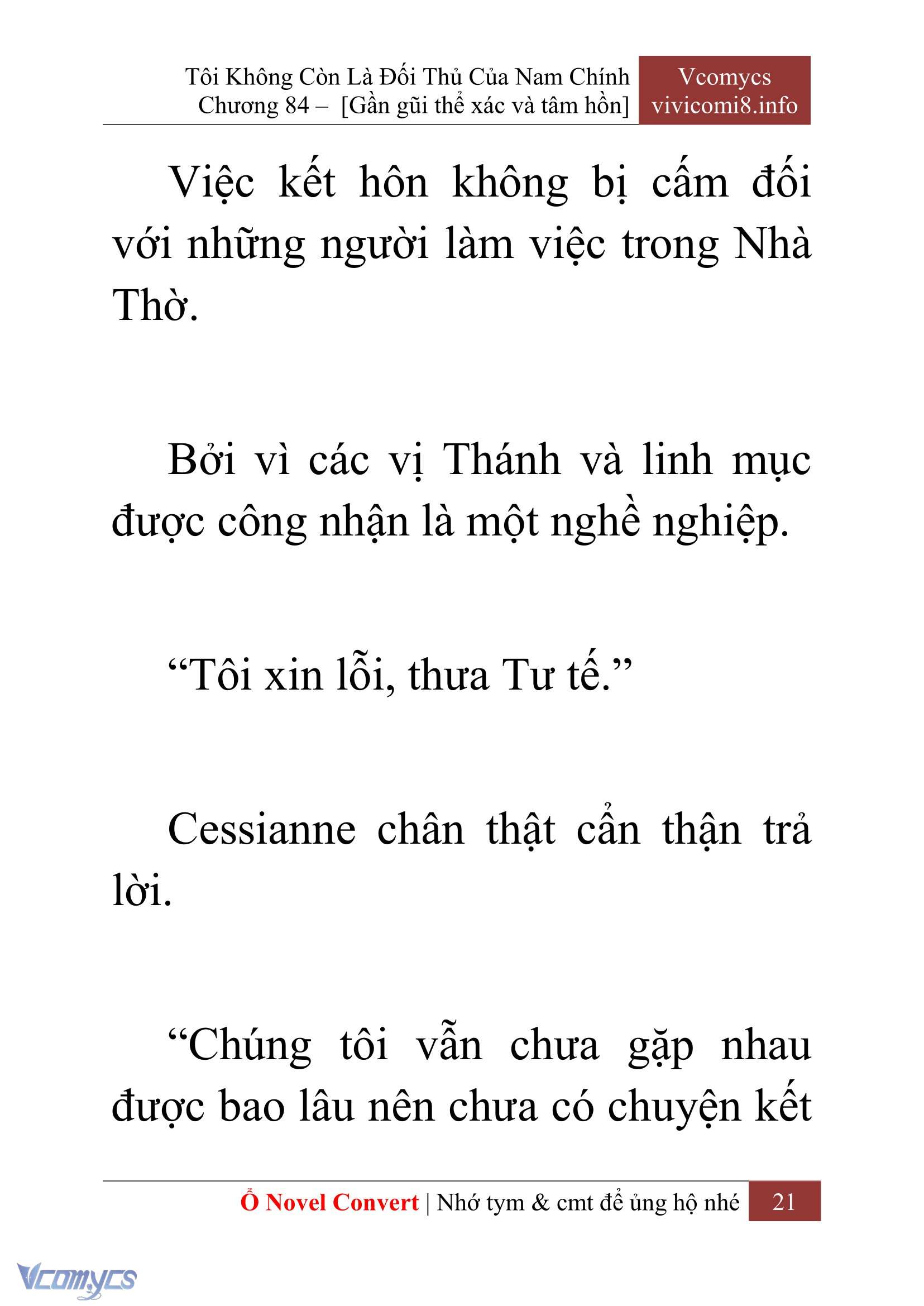 [Novel] Tôi Không Còn Là Đối Thủ Của Nam Chính Chap 84 - Trang 2