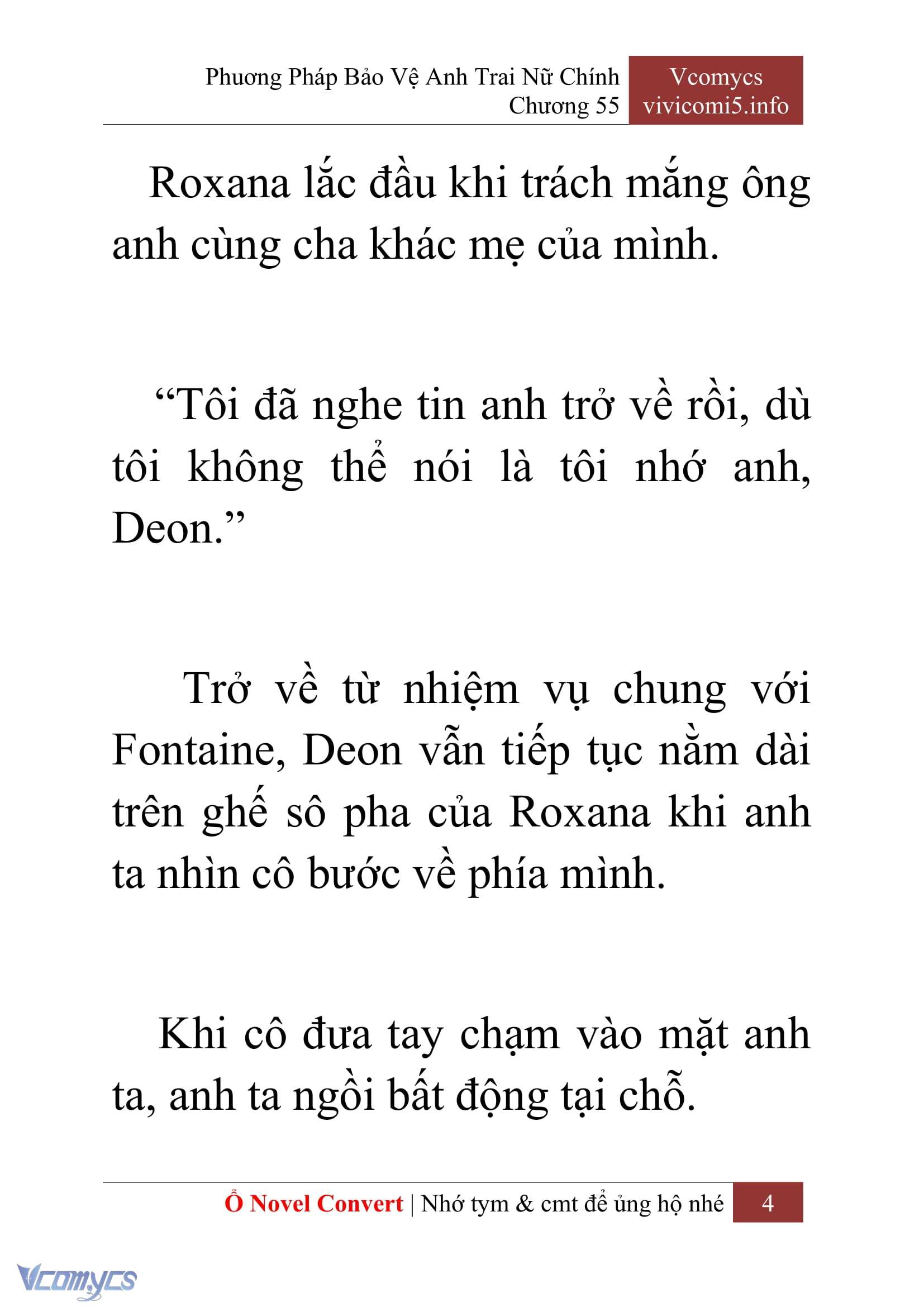 [Novel] Phương Pháp Bảo Vệ Anh Trai Nữ Chính Chap 55 - Trang 2