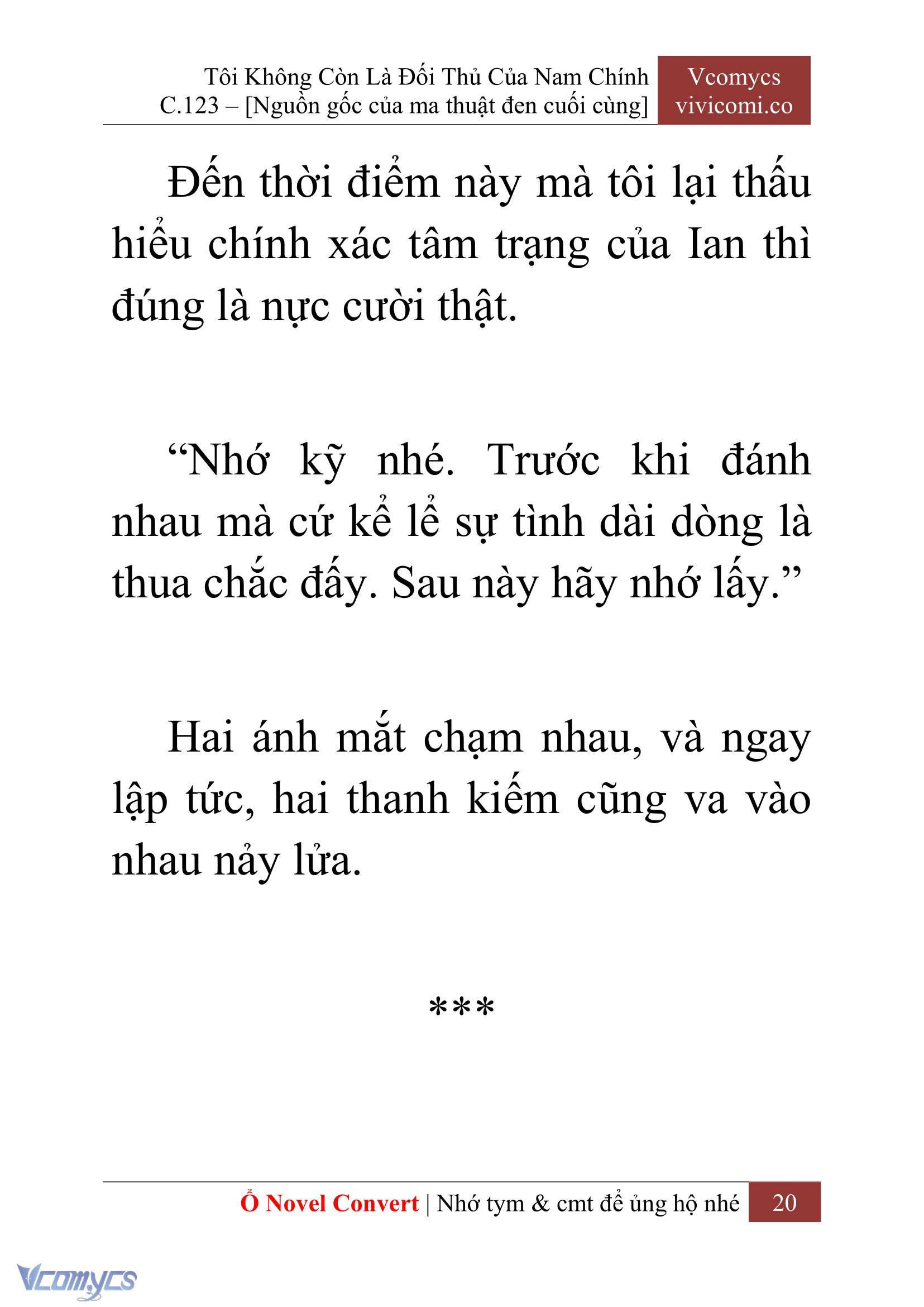 [Novel] Tôi Không Còn Là Đối Thủ Của Nam Chính Chap 123 - Trang 2