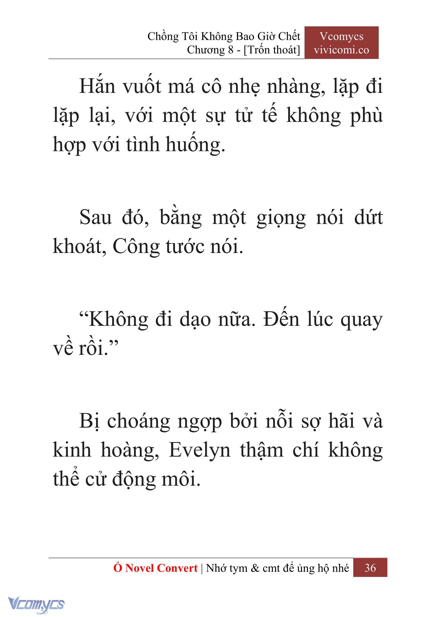 [Novel] Chồng Tôi Không Bao Giờ Chết Chap 8 - Trang 2