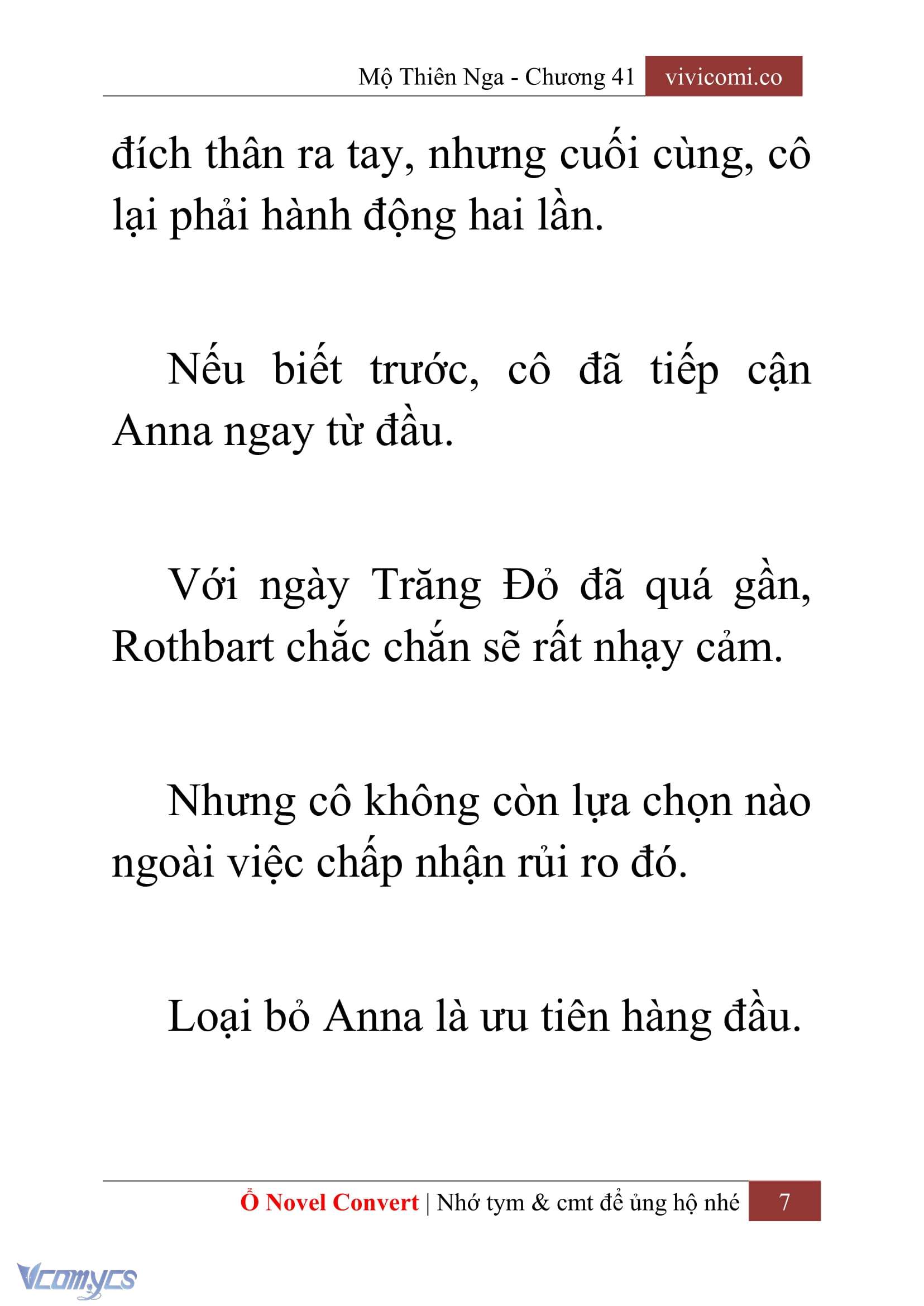 [Novel] Mộ Thiên Nga Chap 41 - Trang 2