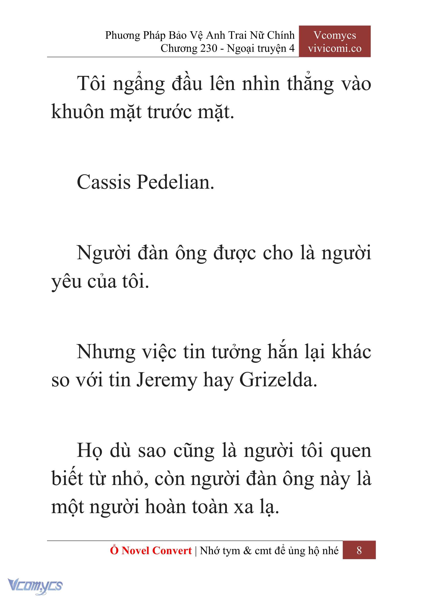 [Novel] Phương Pháp Bảo Vệ Anh Trai Nữ Chính Chap 230 - Trang 2